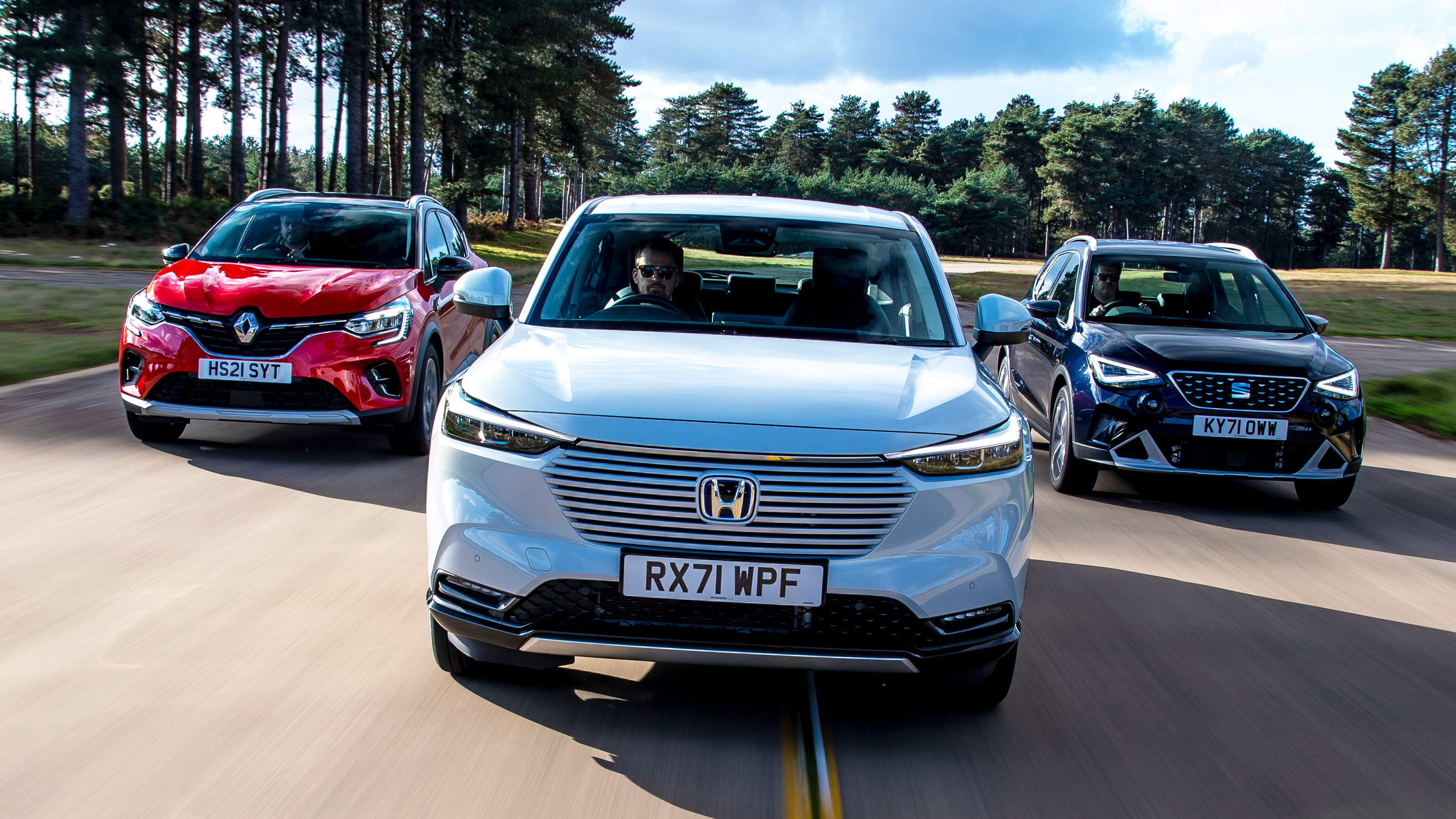 Honda HR-V vs Renault Captur vs SEAT Arona - header