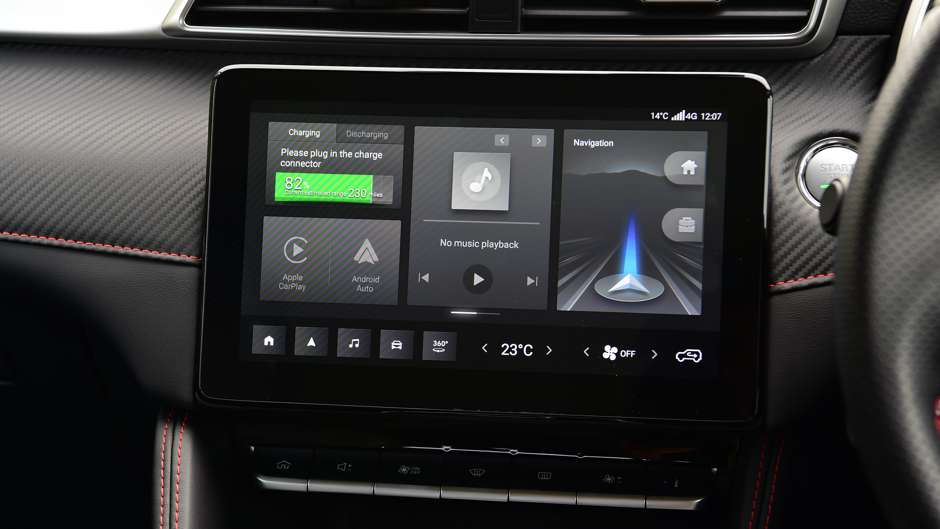 MG ZS EV - infotainment