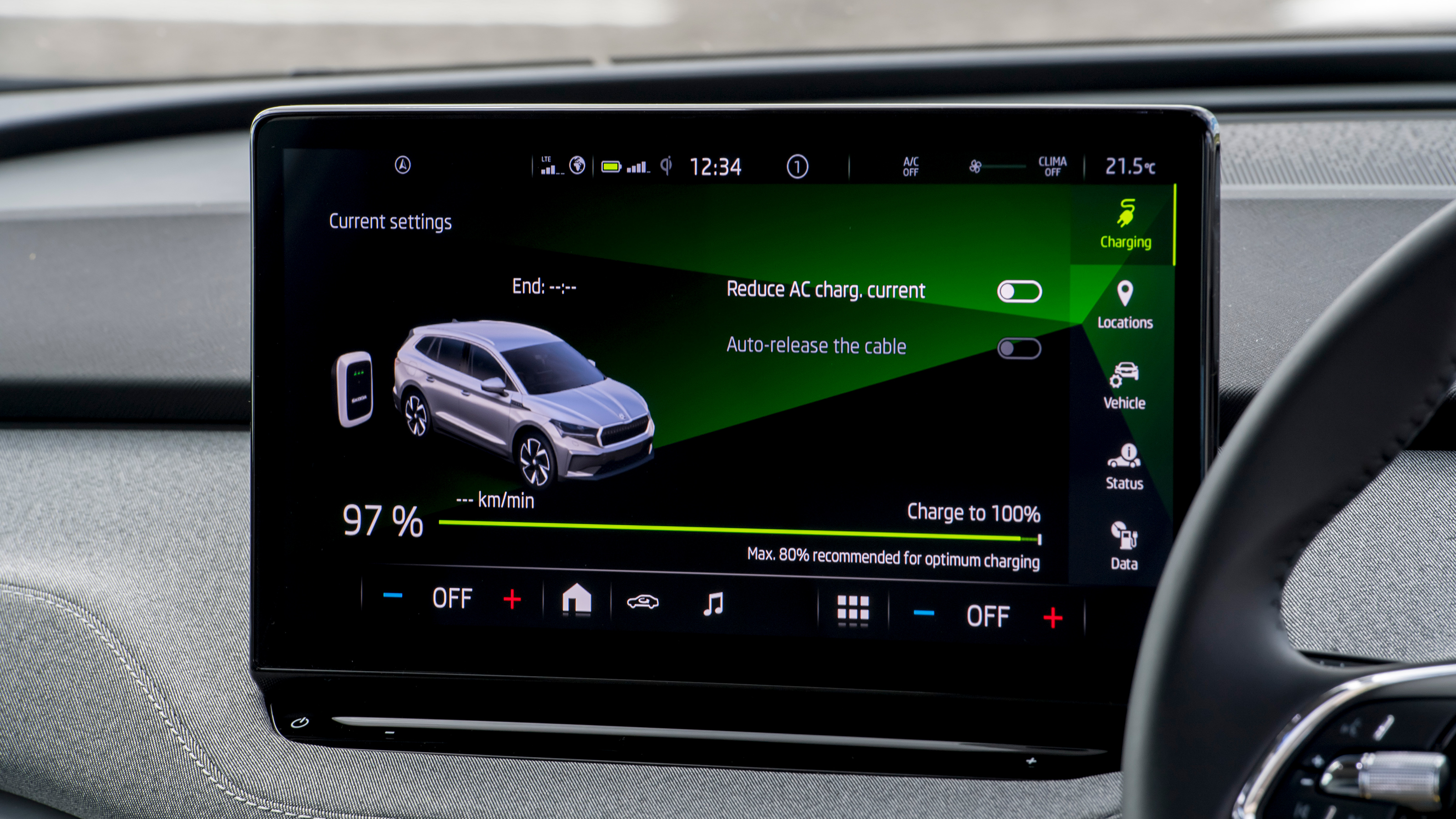 Skoda Enyaq iV - screen
