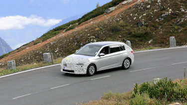 Skoda Scala facelift spy - front