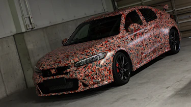 Honda Civic Type R testing at Suzuka - parked