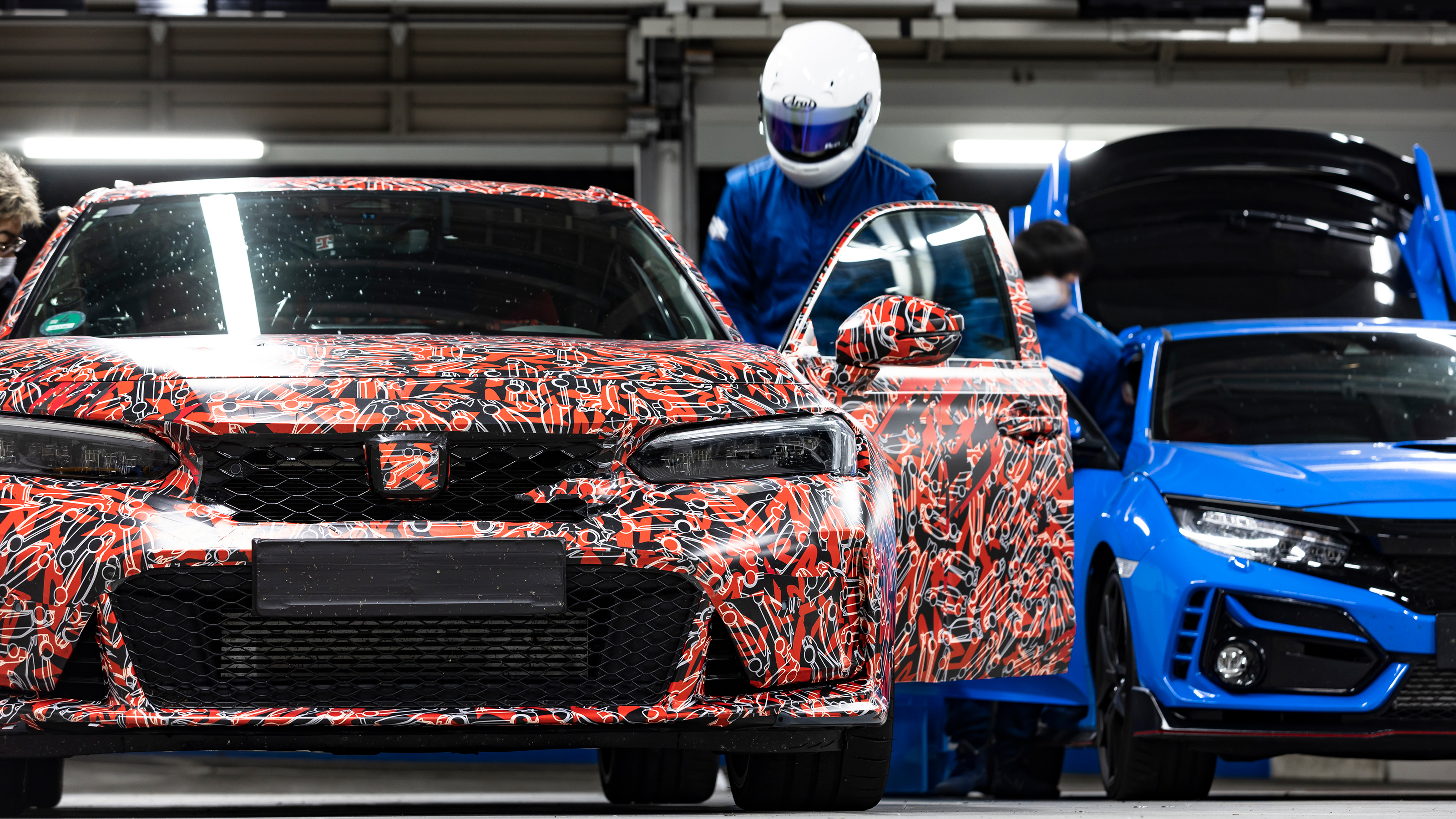 Honda Civic Type R testing at Suzuka - front