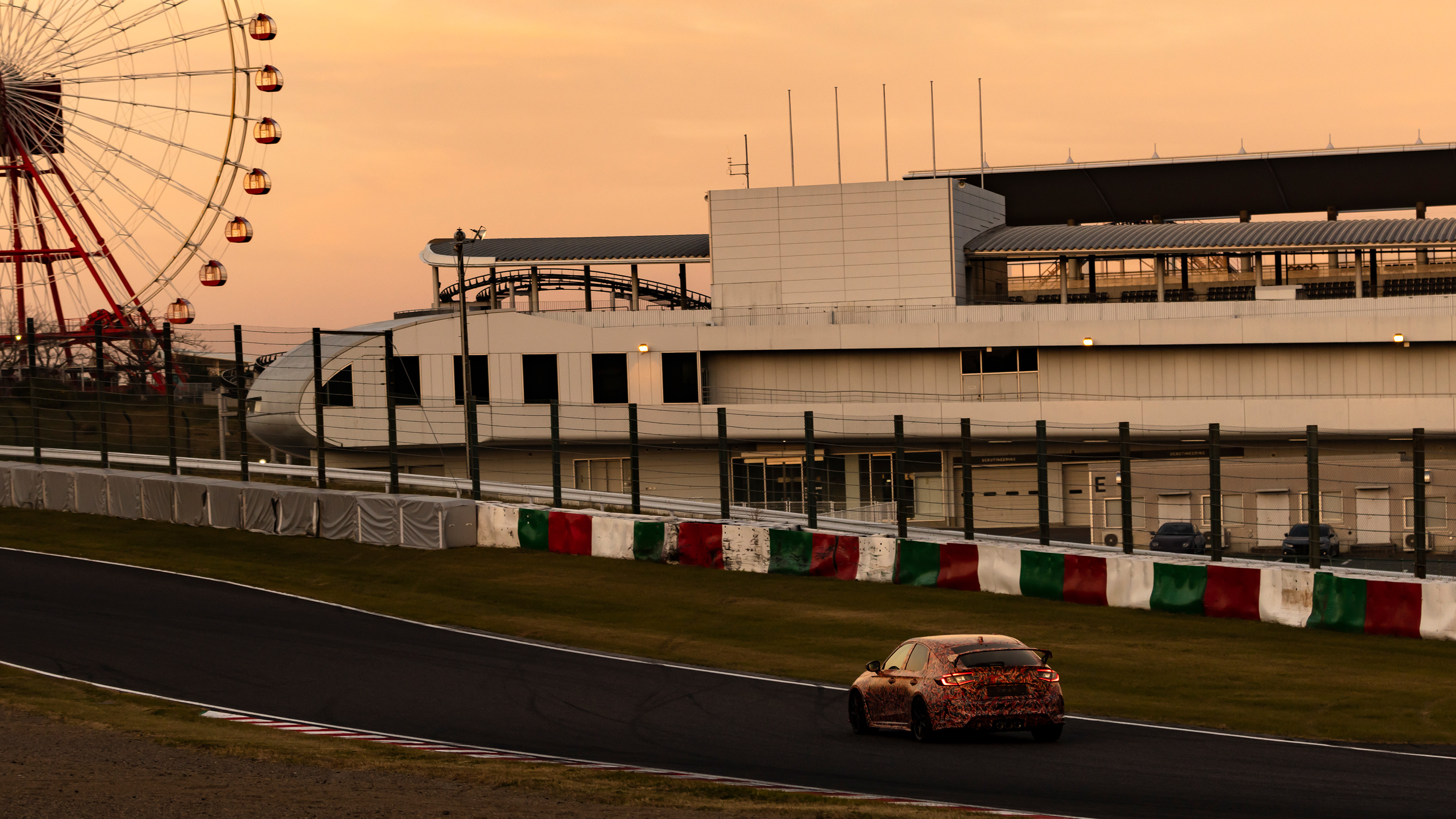Honda Civic Type R testing at Suzuka - driving