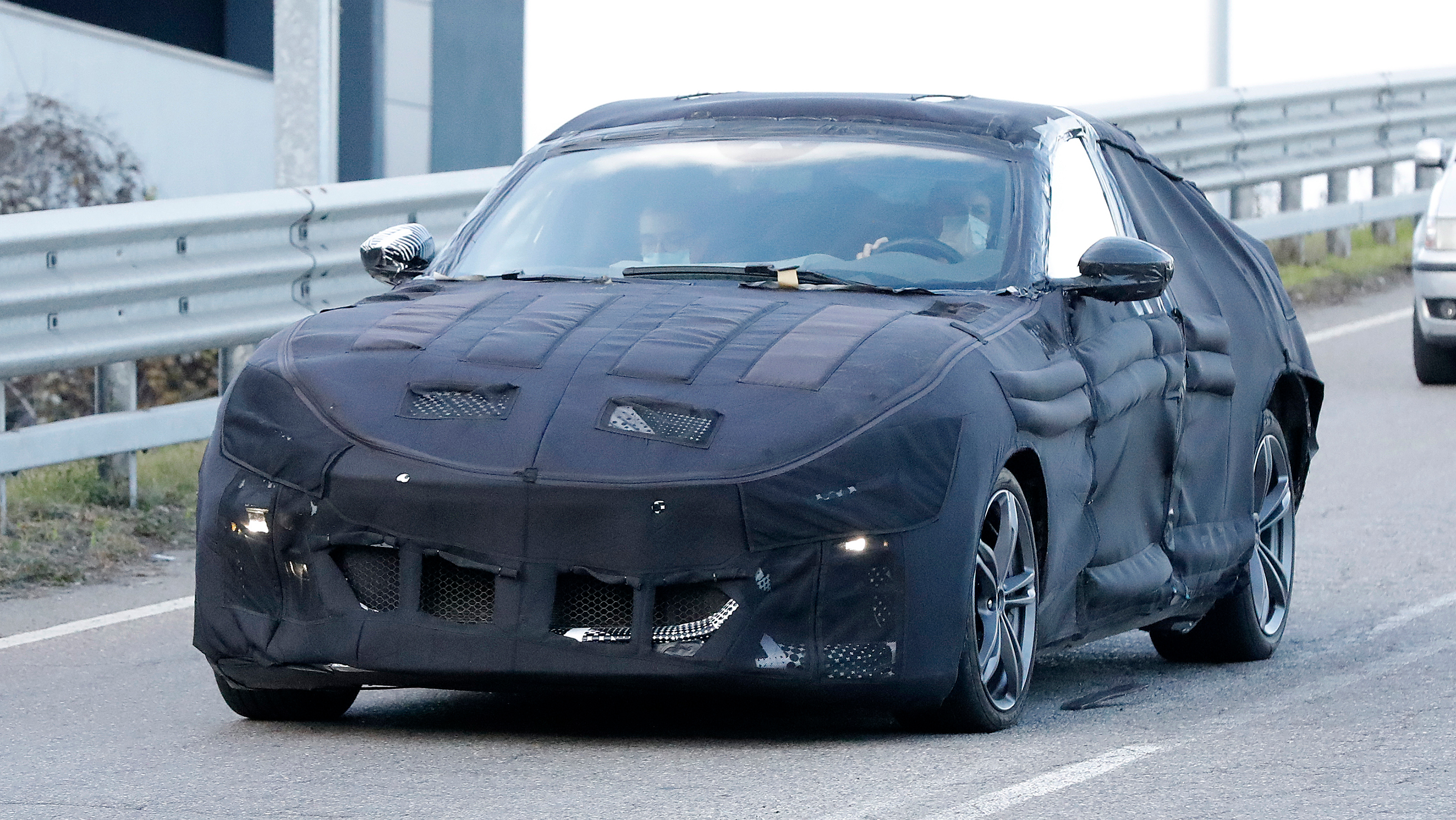 Ferrari Purosangue SUV spy shots december 2021