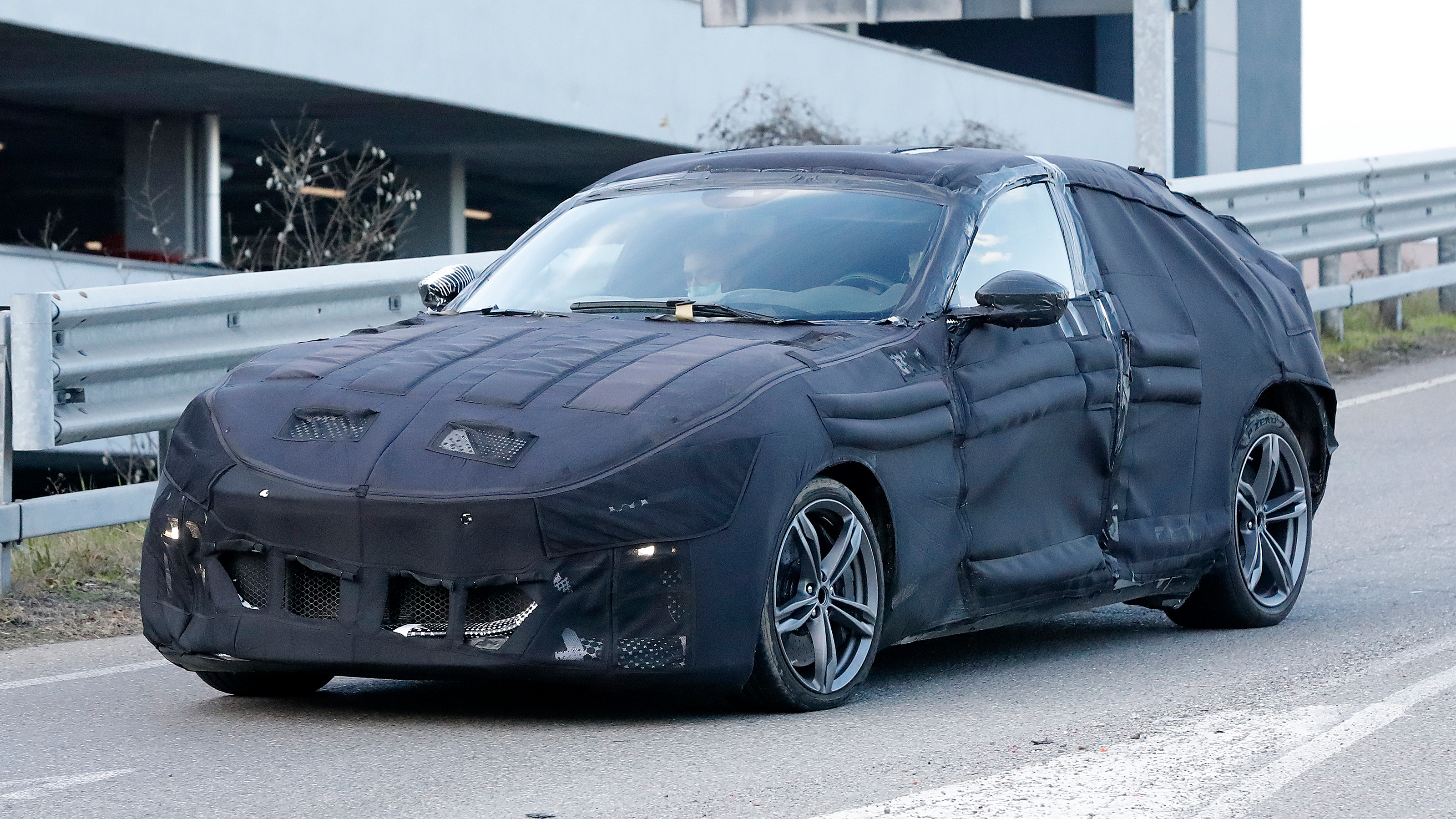 Ferrari Purosangue SUV spy shots december 2021