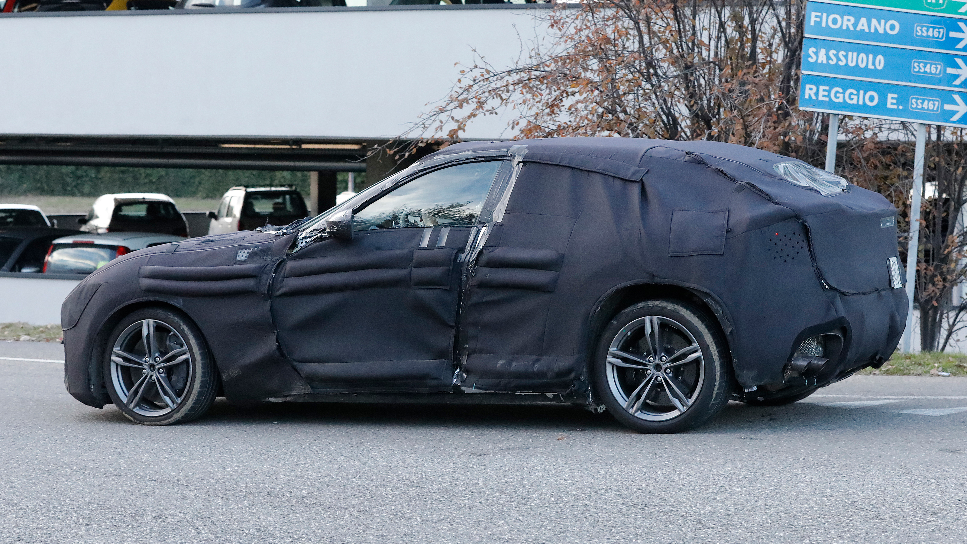 Ferrari Purosangue SUV spy shots december 2021