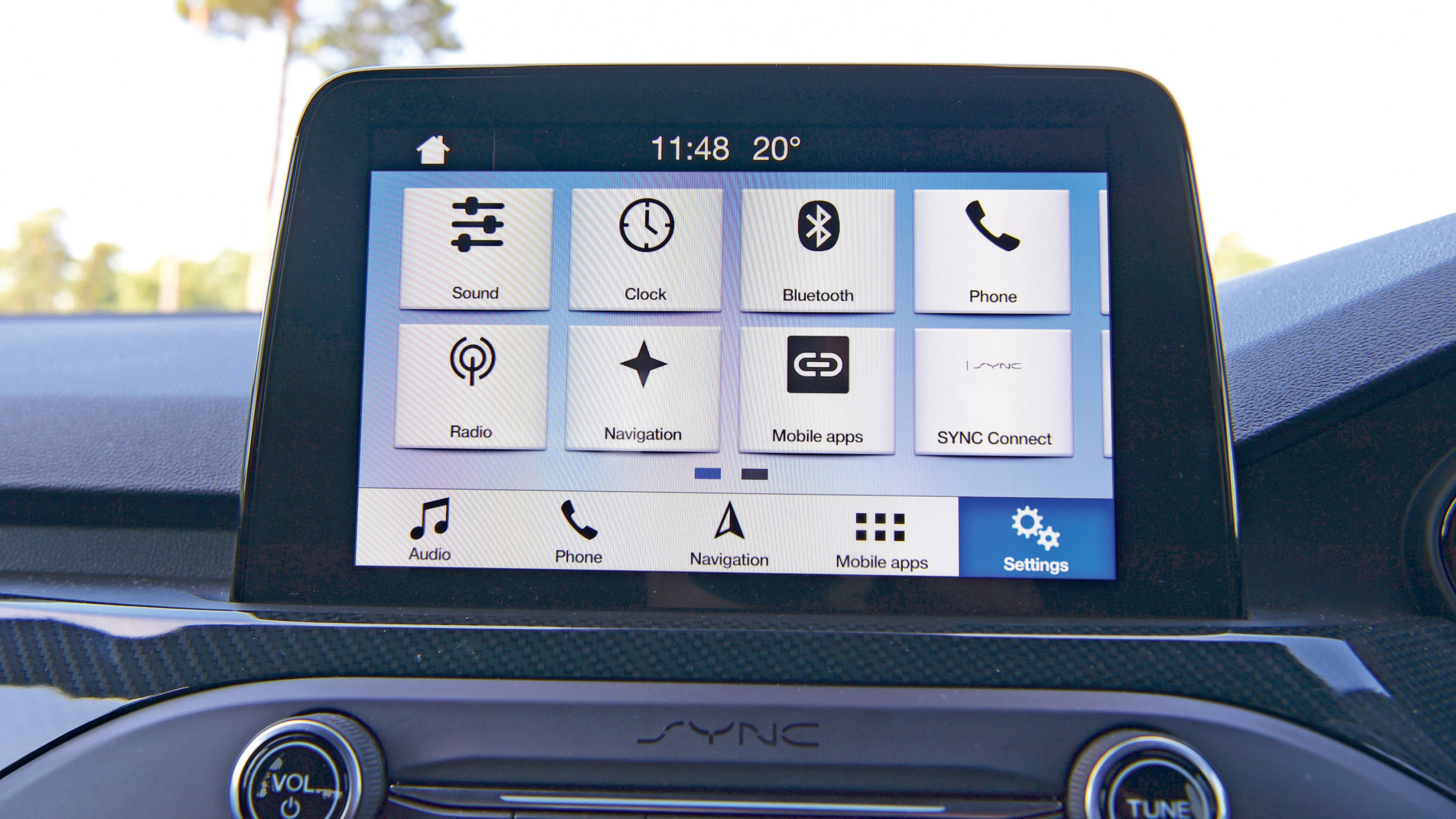 Used Ford Focus Mk4 - infotainment screen