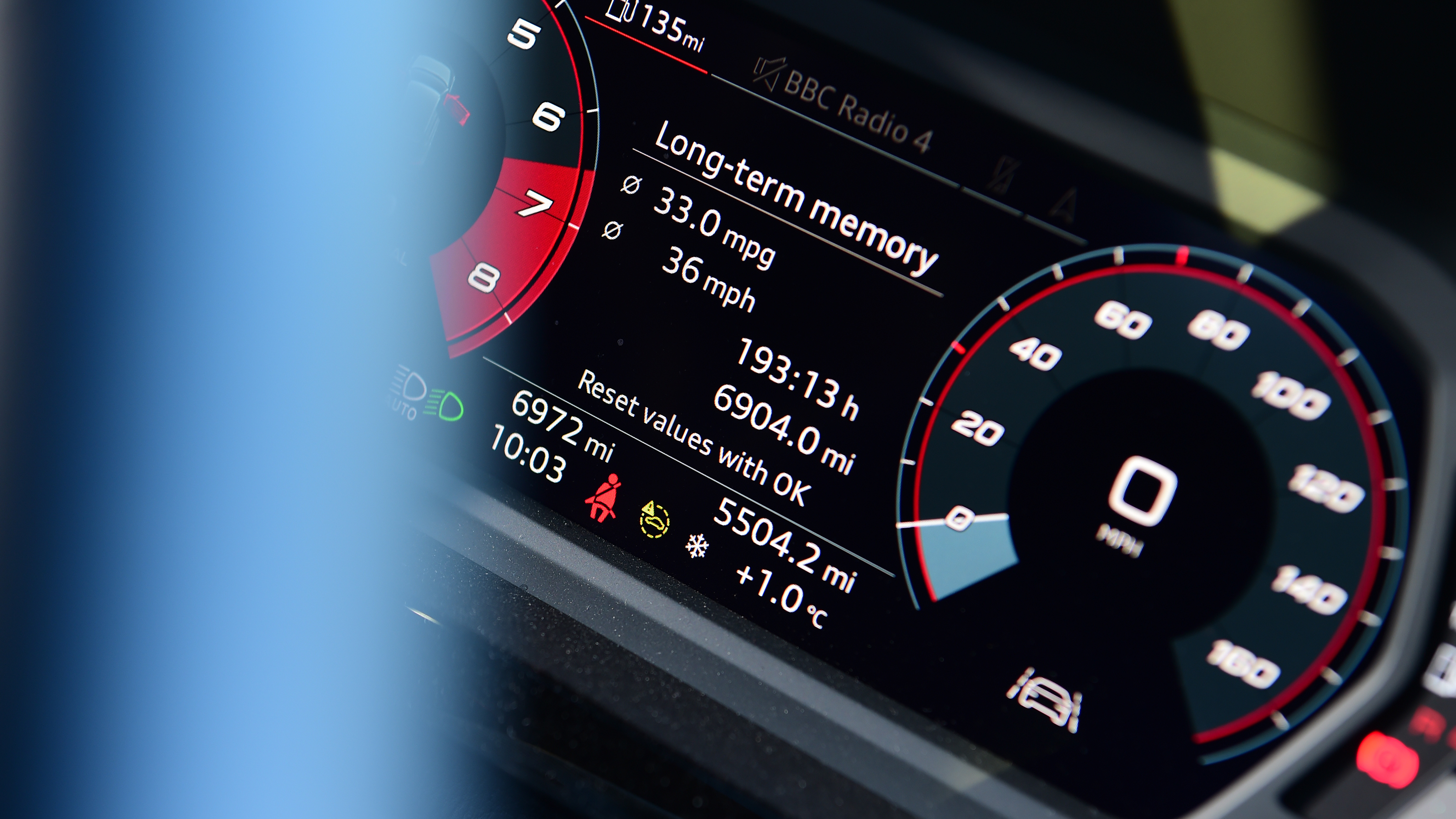 Audi S3 long termer - dials