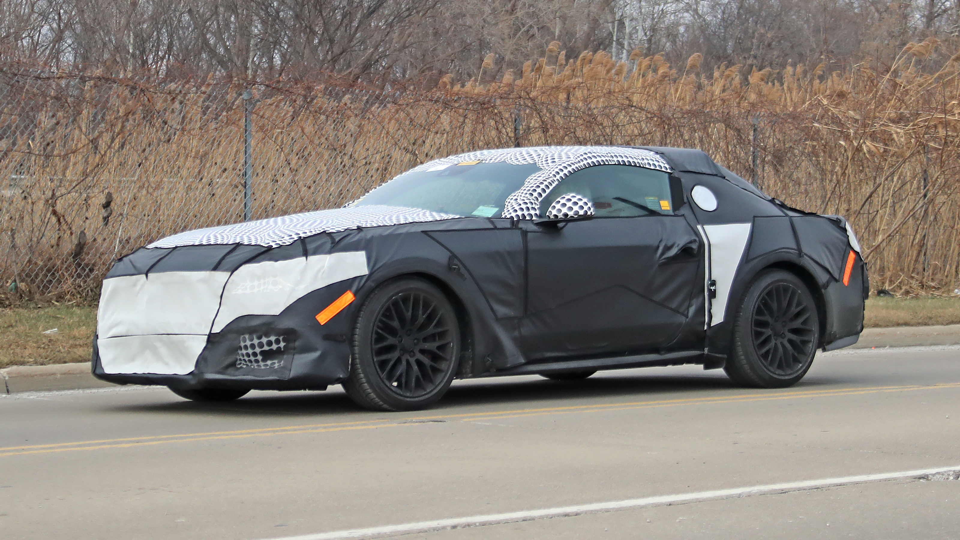 Ford Mustang 2023 spy - side