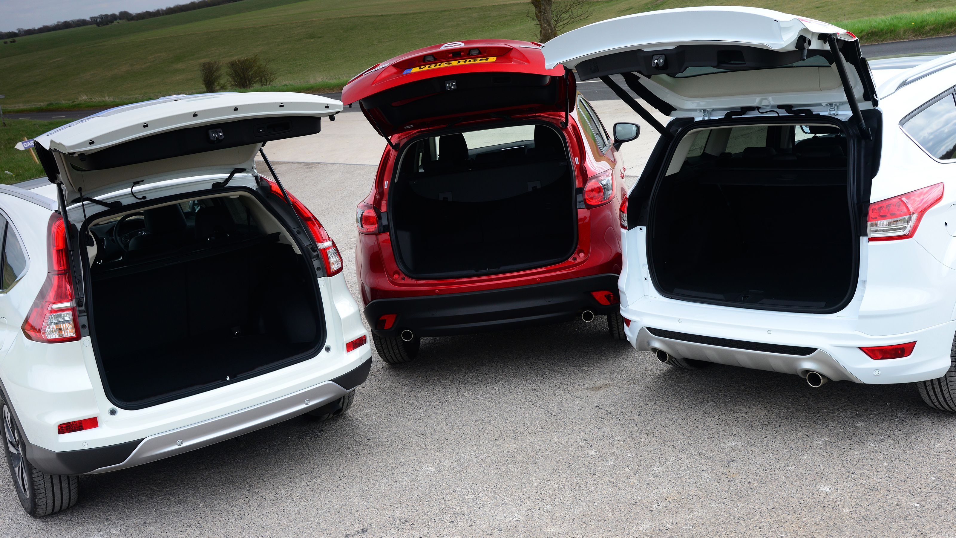 Honda CR-V vs Mazda CX-5 vs Ford Kuga - boot
