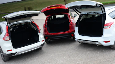 Honda CR-V vs Mazda CX-5 vs Ford Kuga - boot