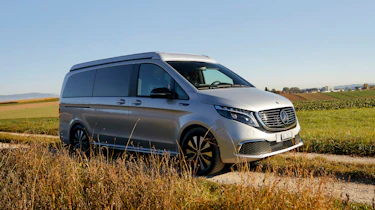 Mercedes EQV camper - road