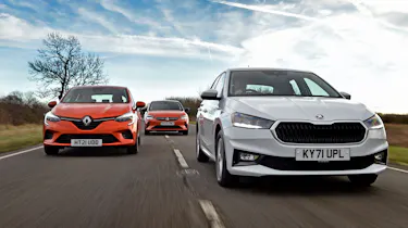 Skoda Fabia vs Renault Clio vs Vauxhall Corsa-e