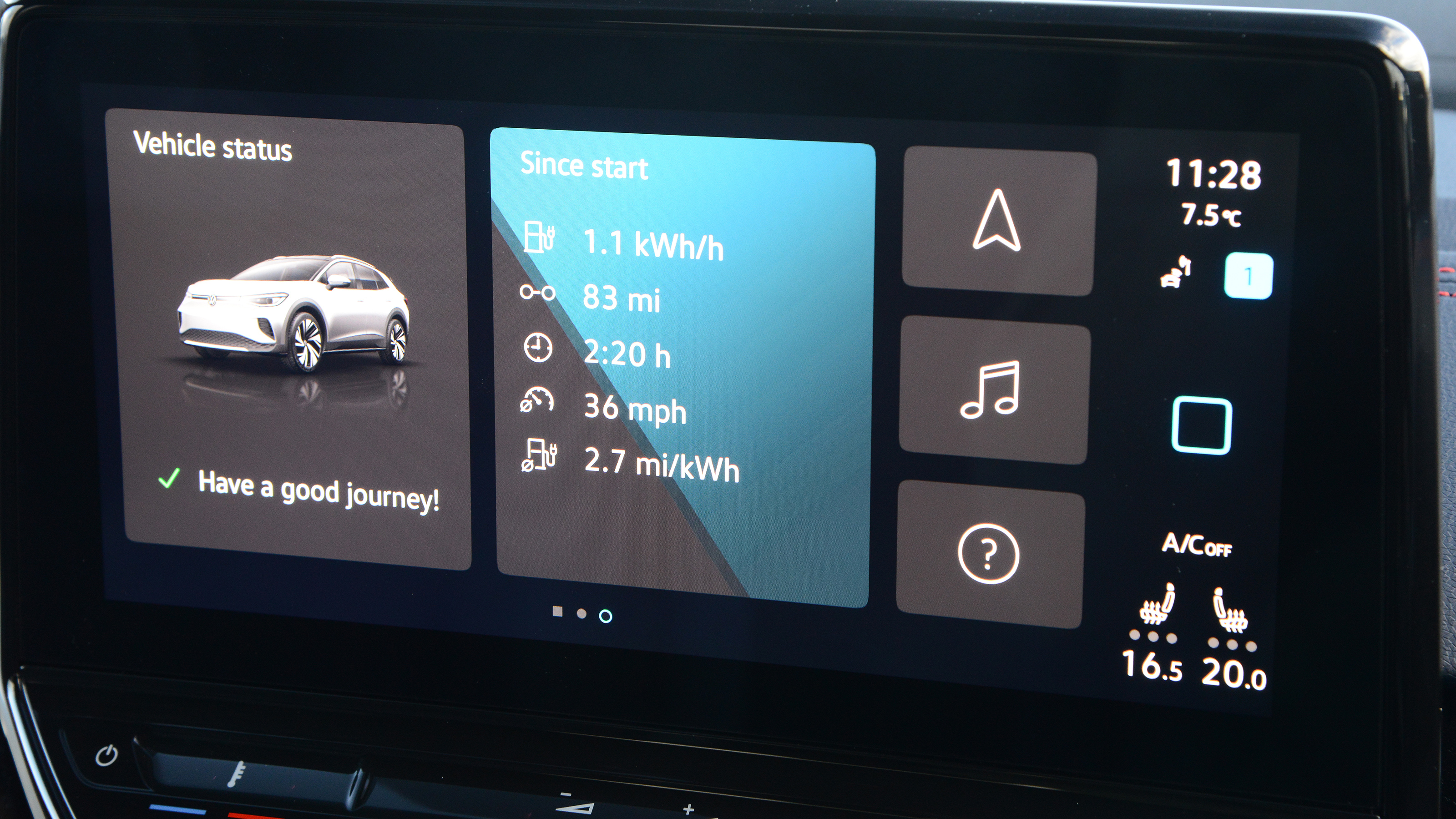 Volkswagen ID.4 GTX - screen