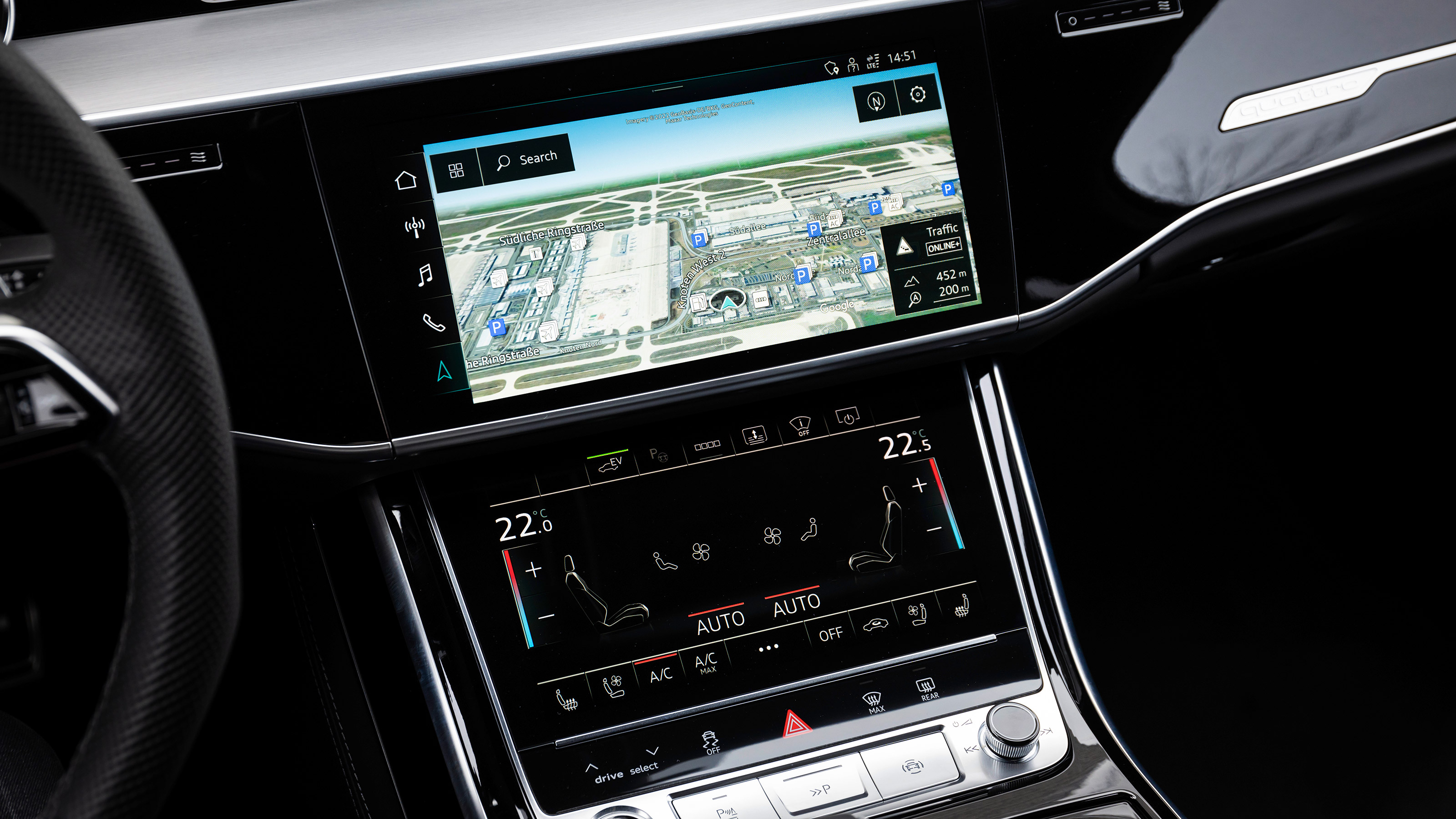 Audi A8 60 TFSI e - sat-nav