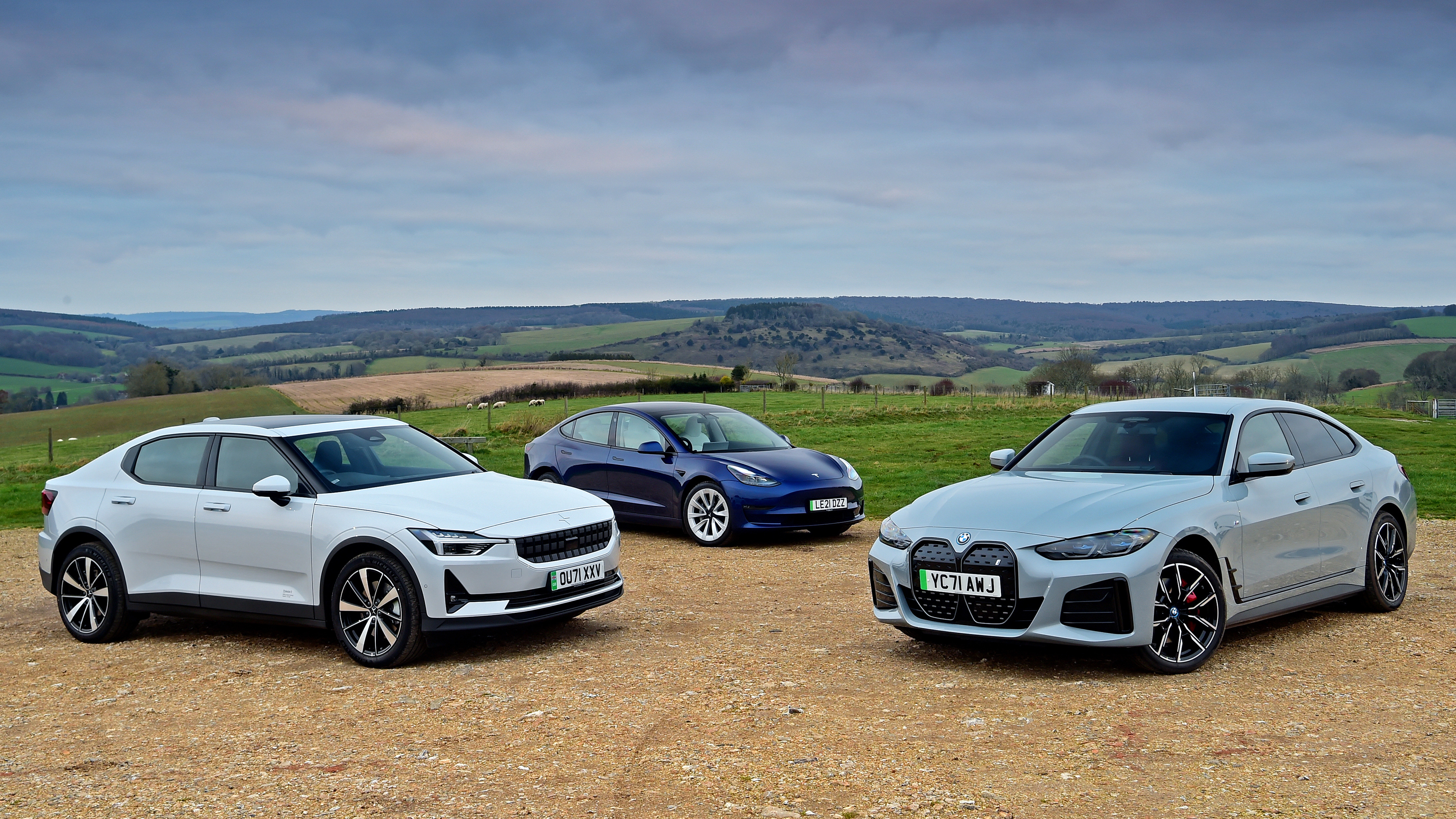 BMW i4 vs Polestar 2 vs Tesla Model 3