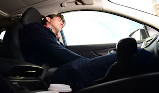 Driving when tired