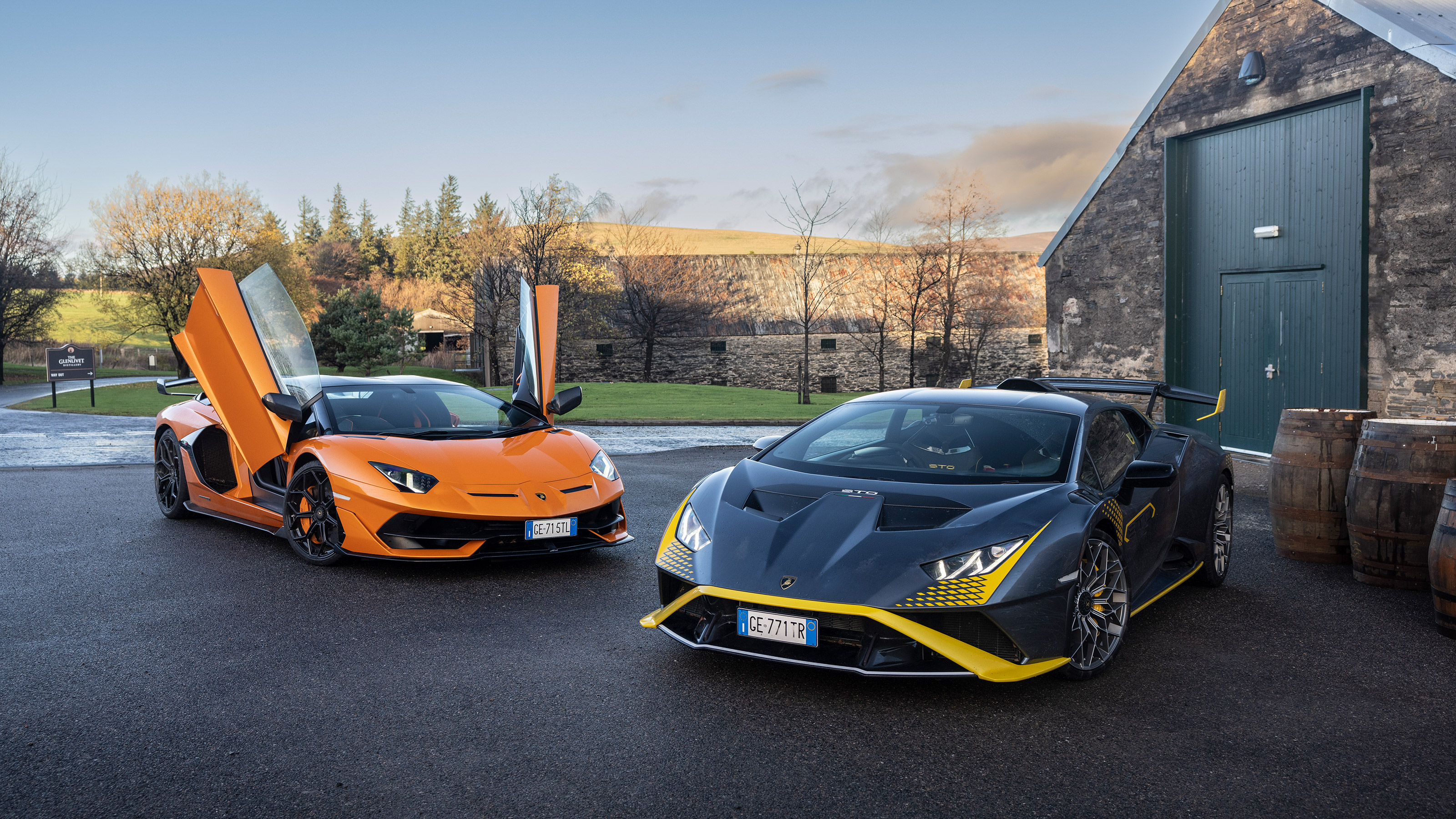 Lamborghini Huracan STO and Aventador SVJ