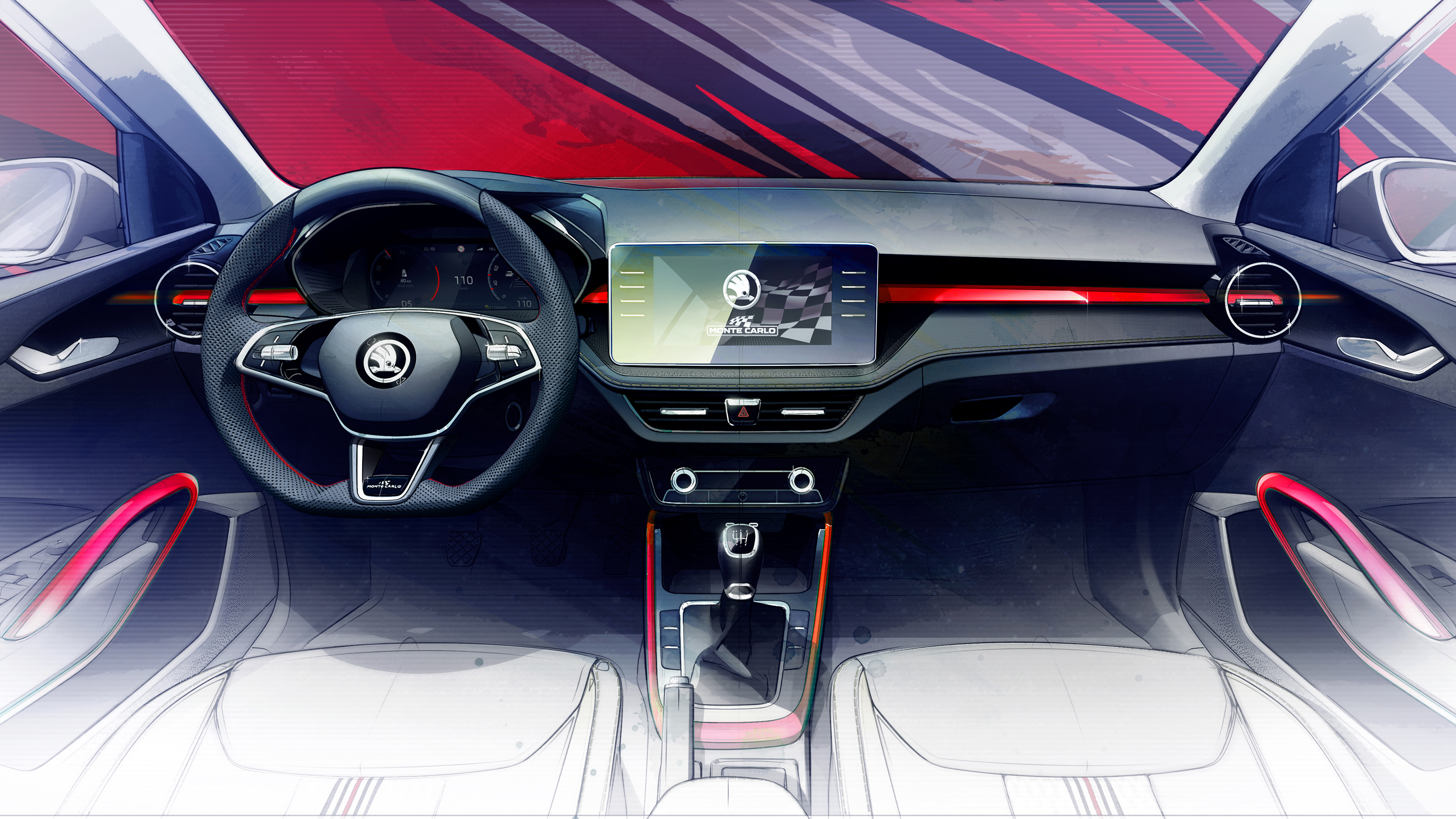 Skoda Fabia Monte Carlo - interior