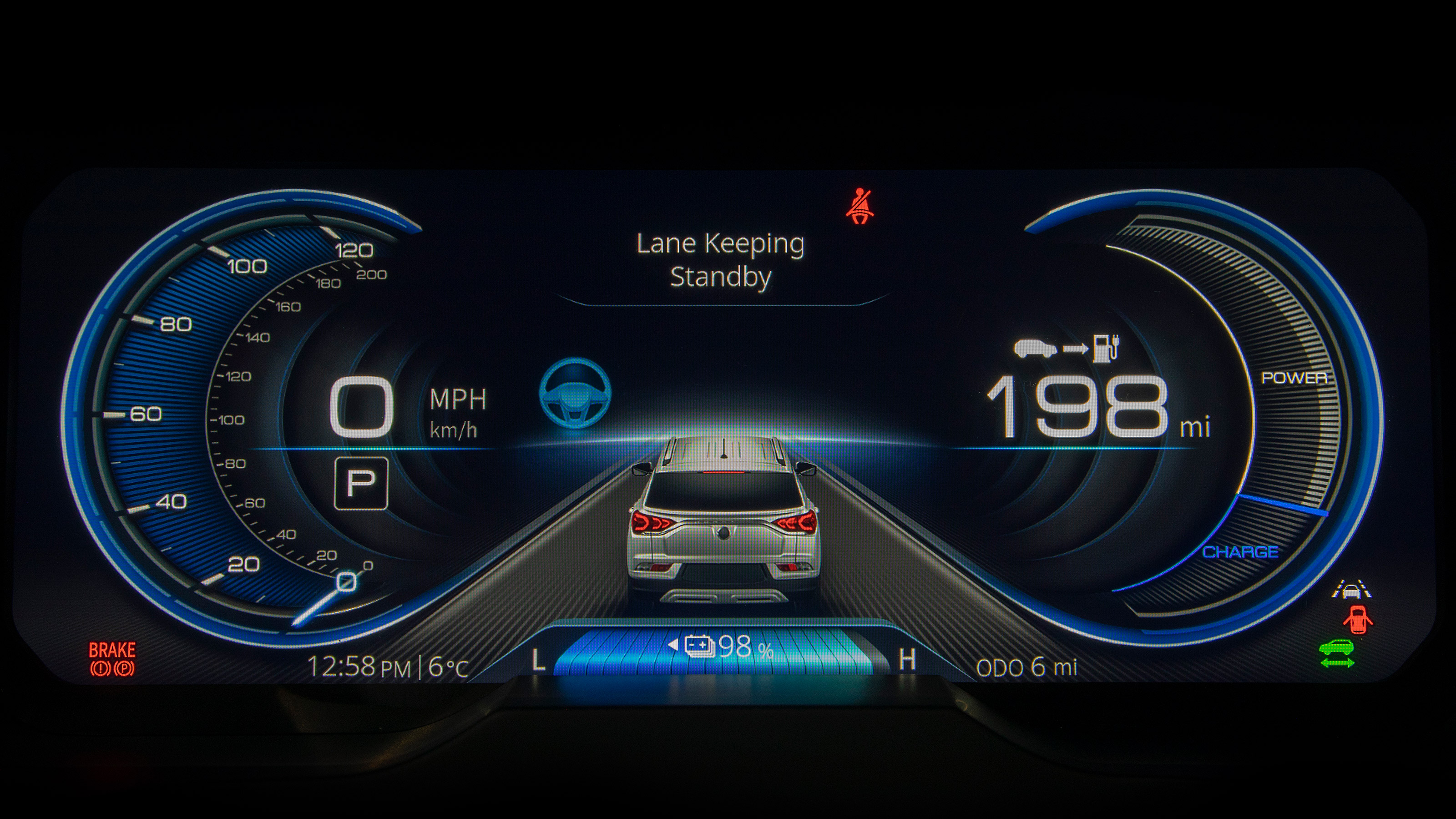 SsangYong Korando e-Motion - dials