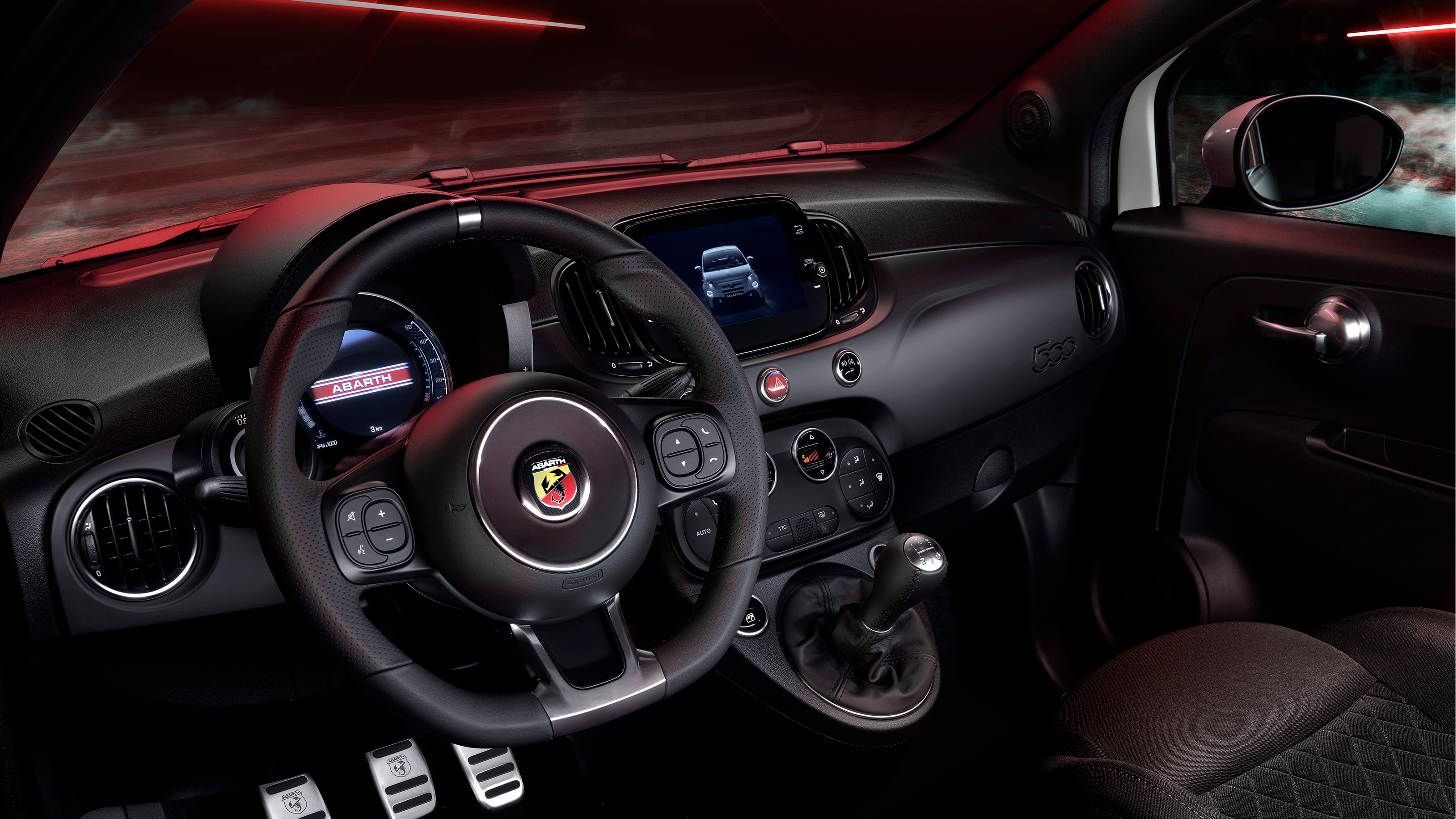 2022 Abarth 595 dashboard
