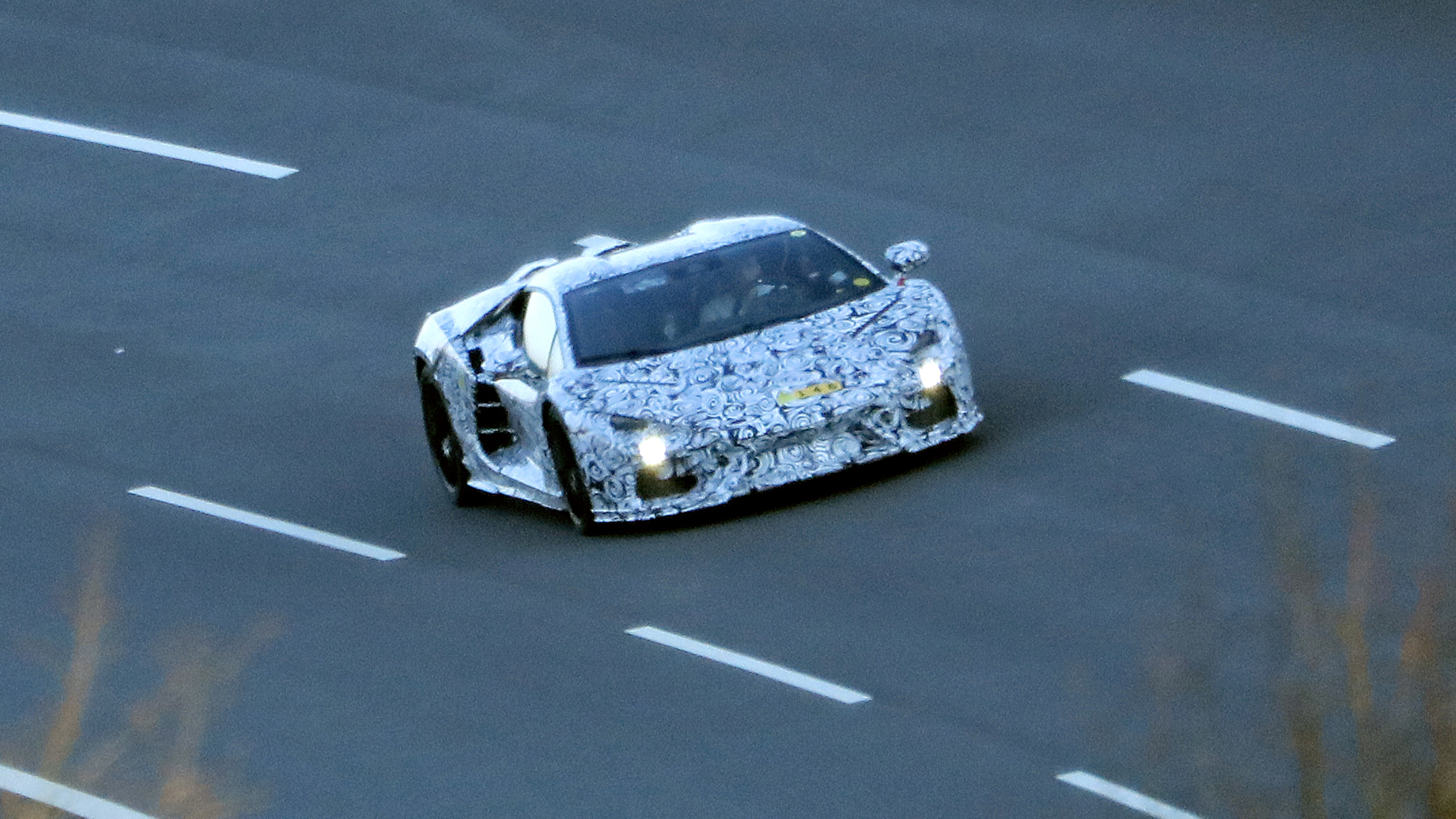Aventador successor spy shot 1