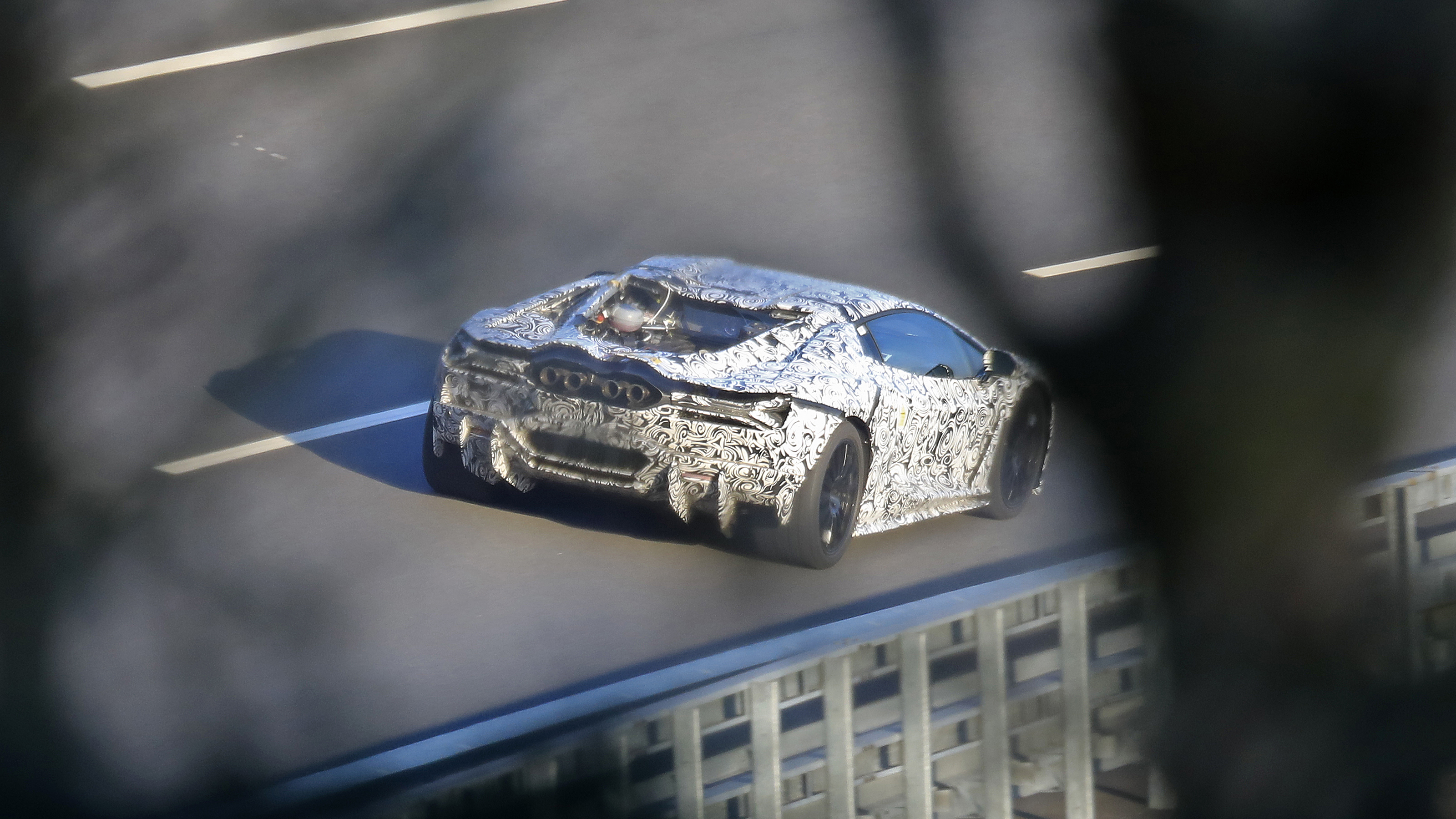 Aventador successor spy shot 3