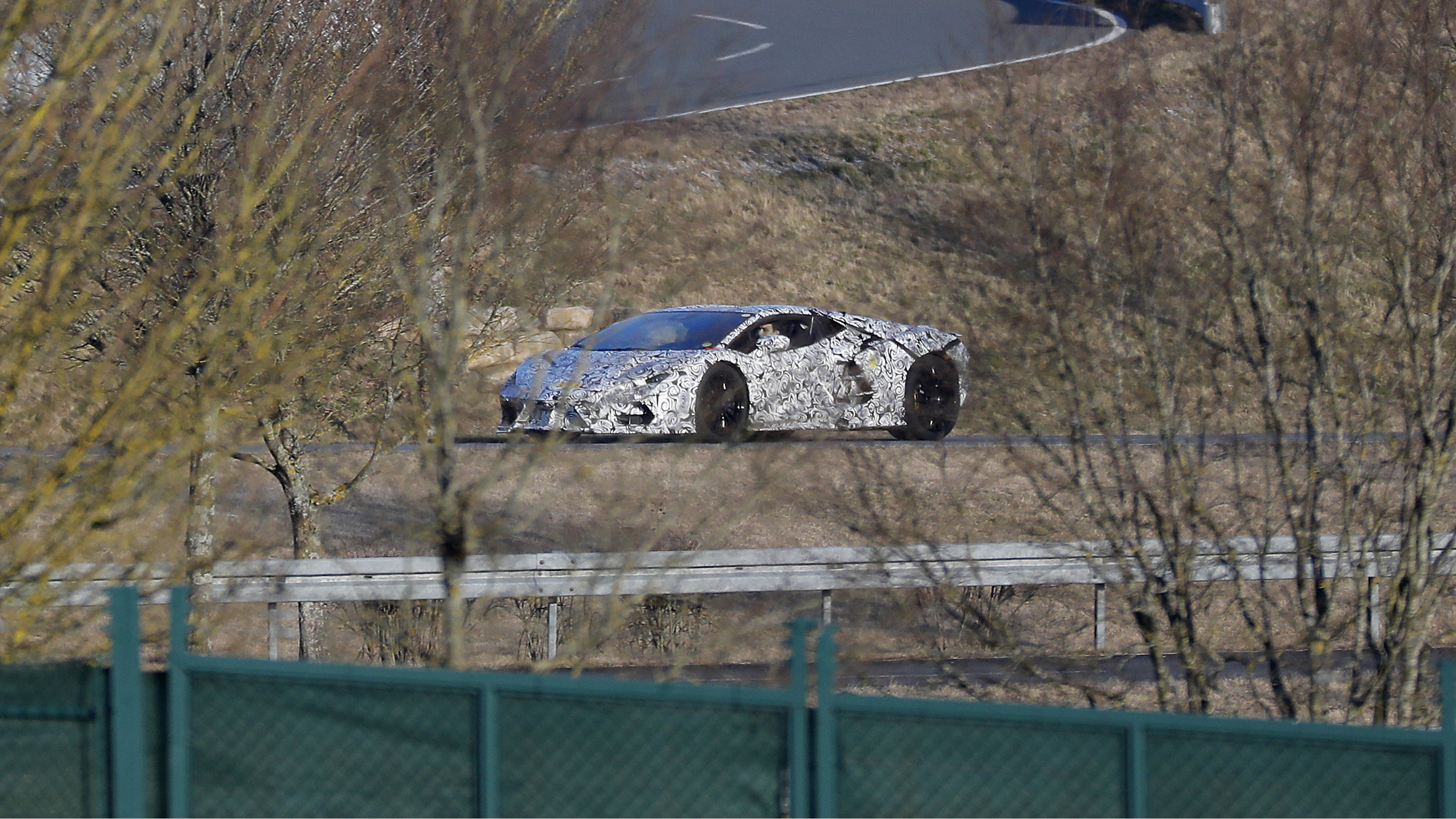 Aventador successor spy shot 4