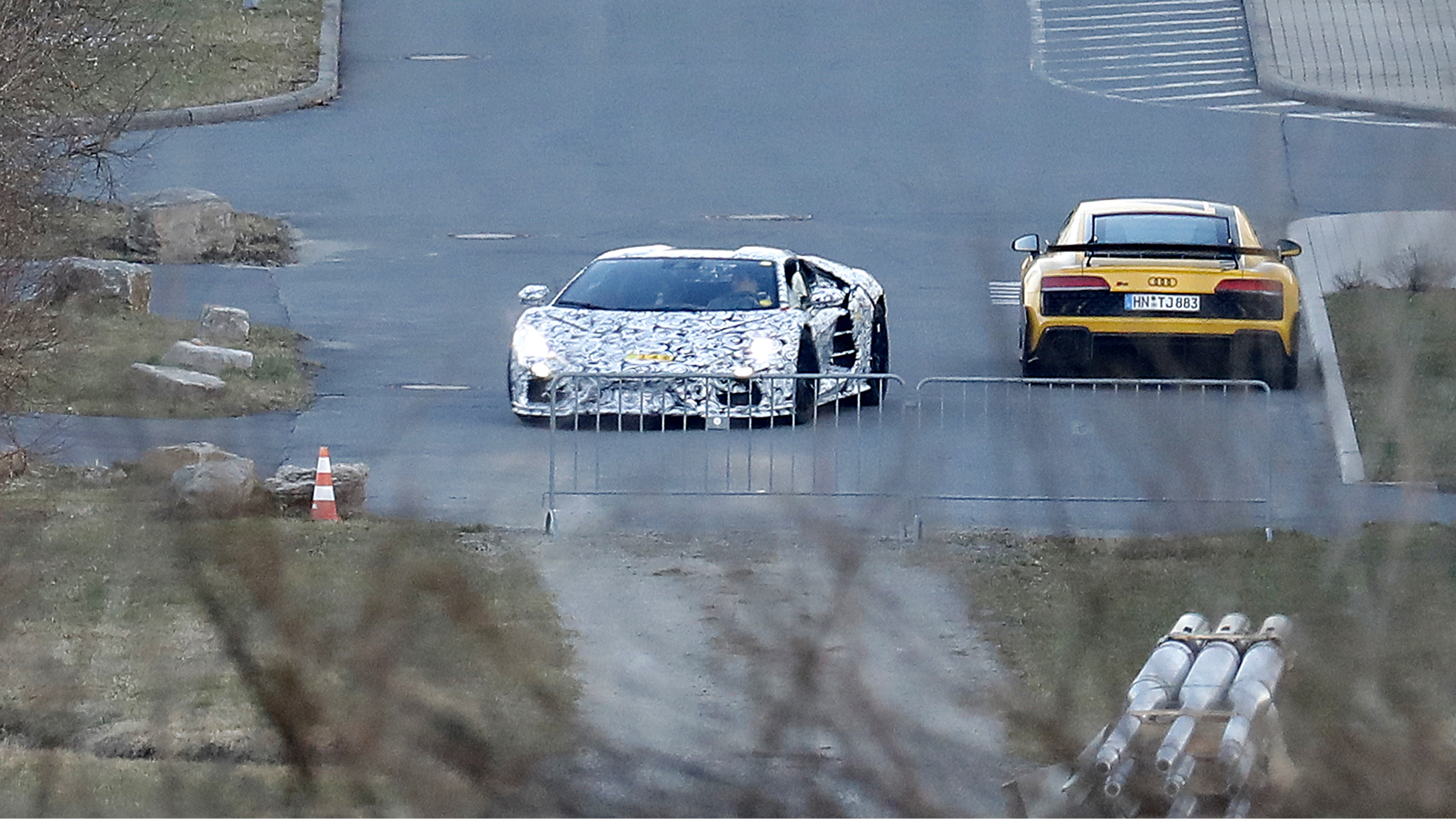 Aventador successor spy shot 5