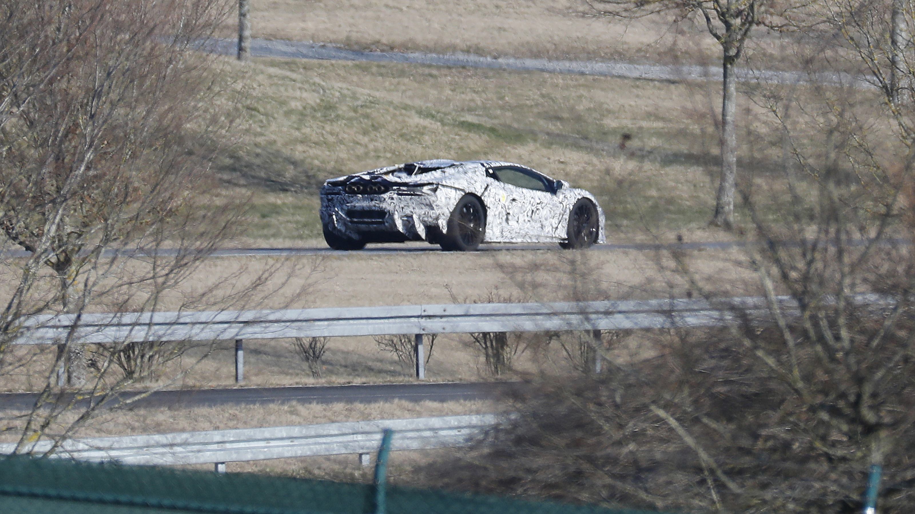 Aventador successor spy shot 6