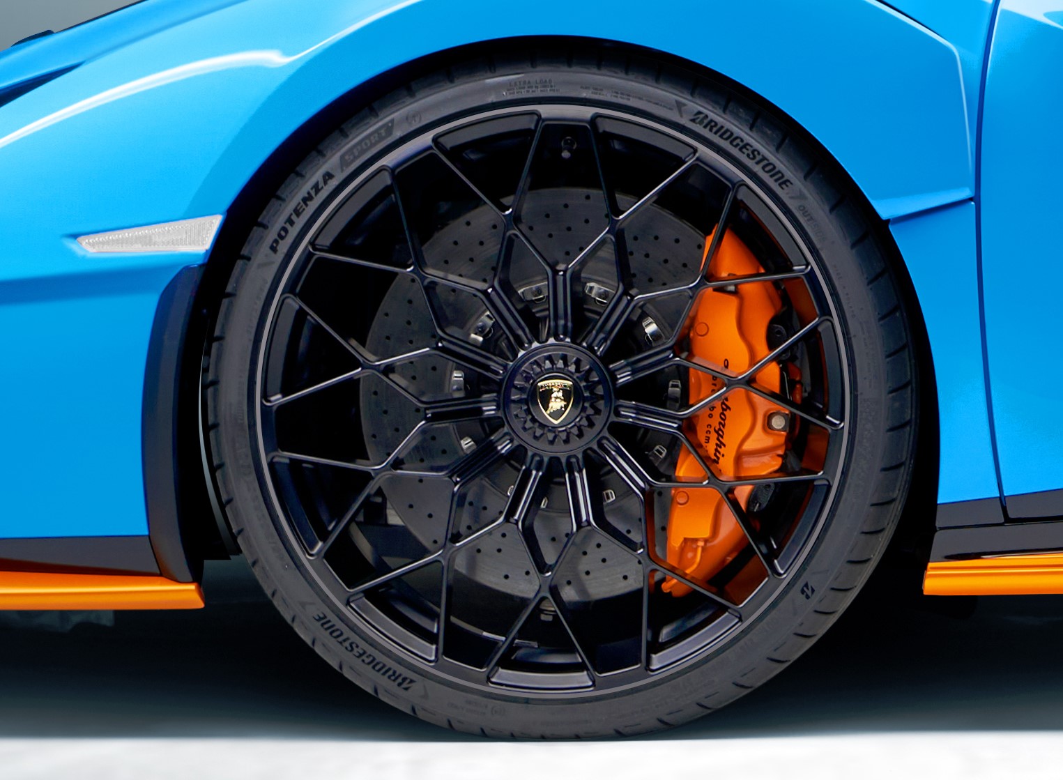 Bridgestone Potenza Sport on Lamborghini Huracan STO - detail