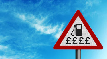 Petrol prices sign