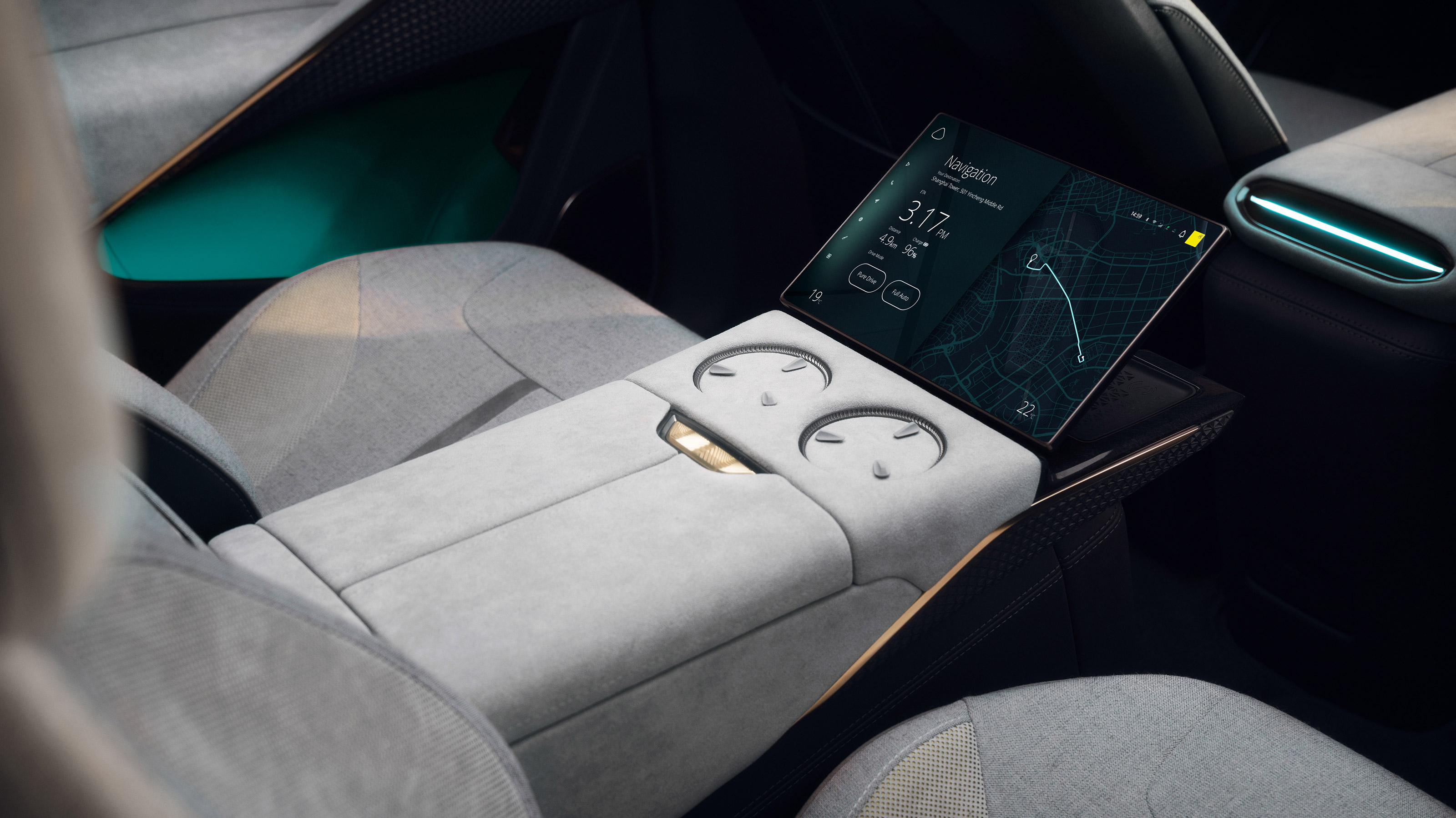 Lotus Eletre - studio rear interior
