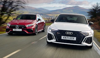 Mercedes-AMG A45 vs Audi RS3 twin test
