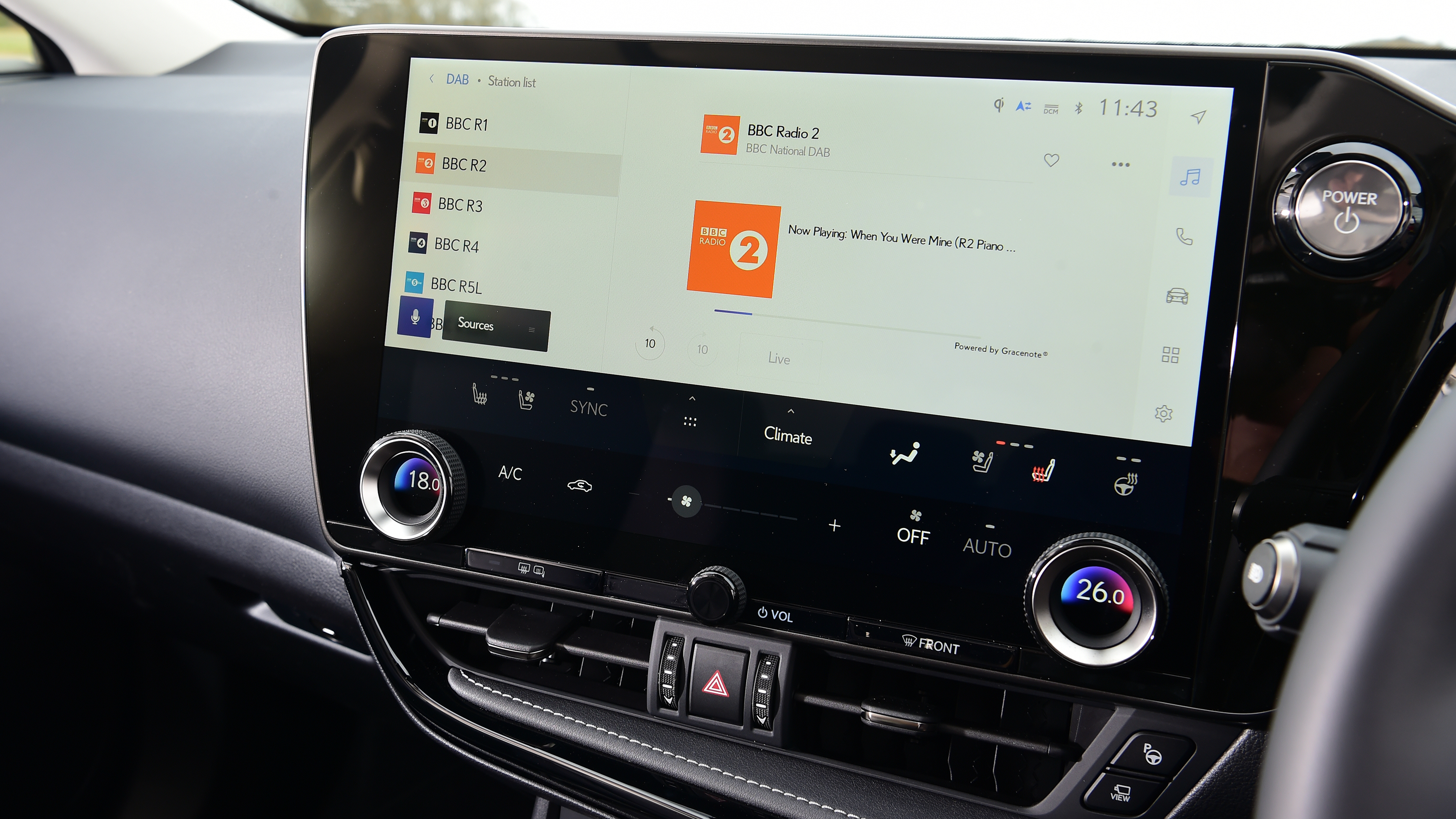 Lexus NX infotainment screen
