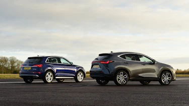 Audi Q5 vs Lexus NX - side by side rear static
