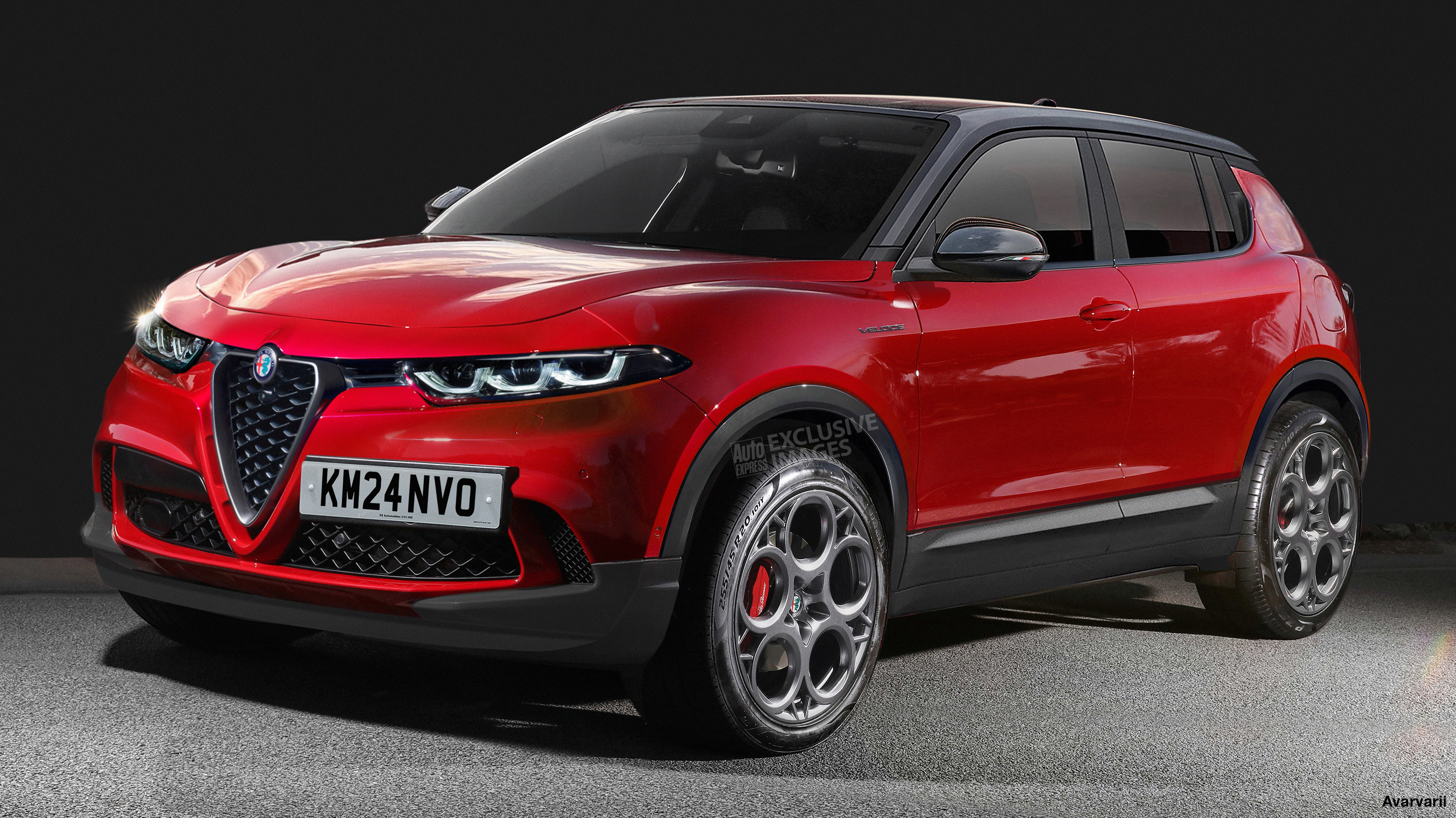 Alfa Romeo baby SUV exclusive image - front