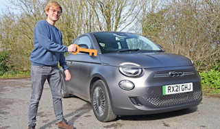 James Brodie with giant key
