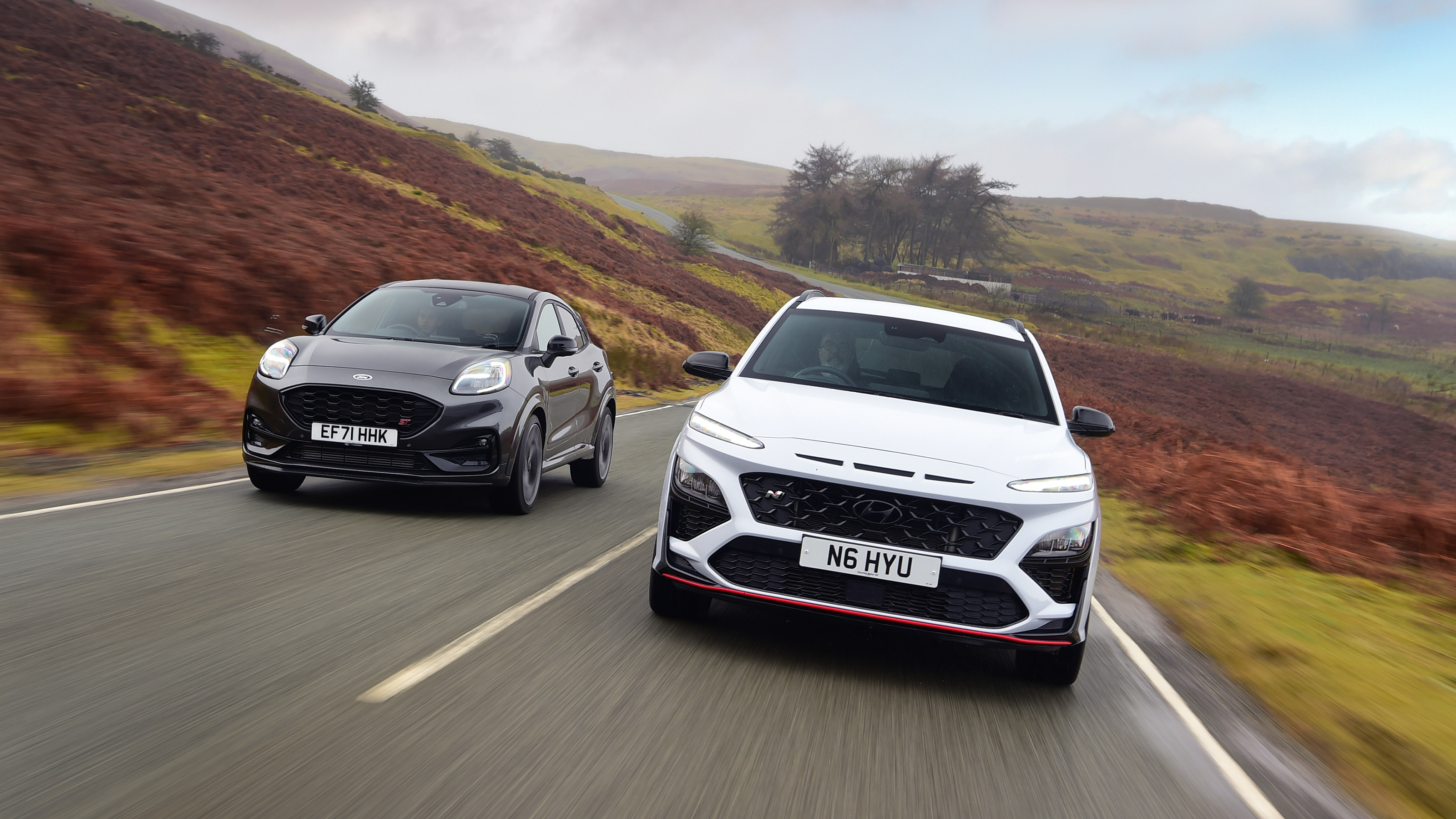 Hyundai Kona N vs Ford Puma ST - tracking