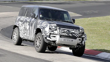 Land Rover Defender V8 spy shots carousel