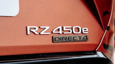 Lexus RZ 450e prototype - rear badge
