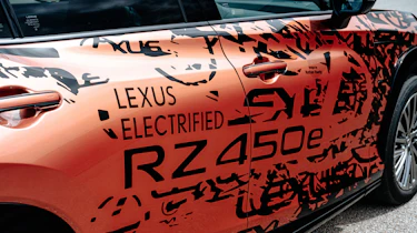 Lexus RZ 450e prototype - side detail