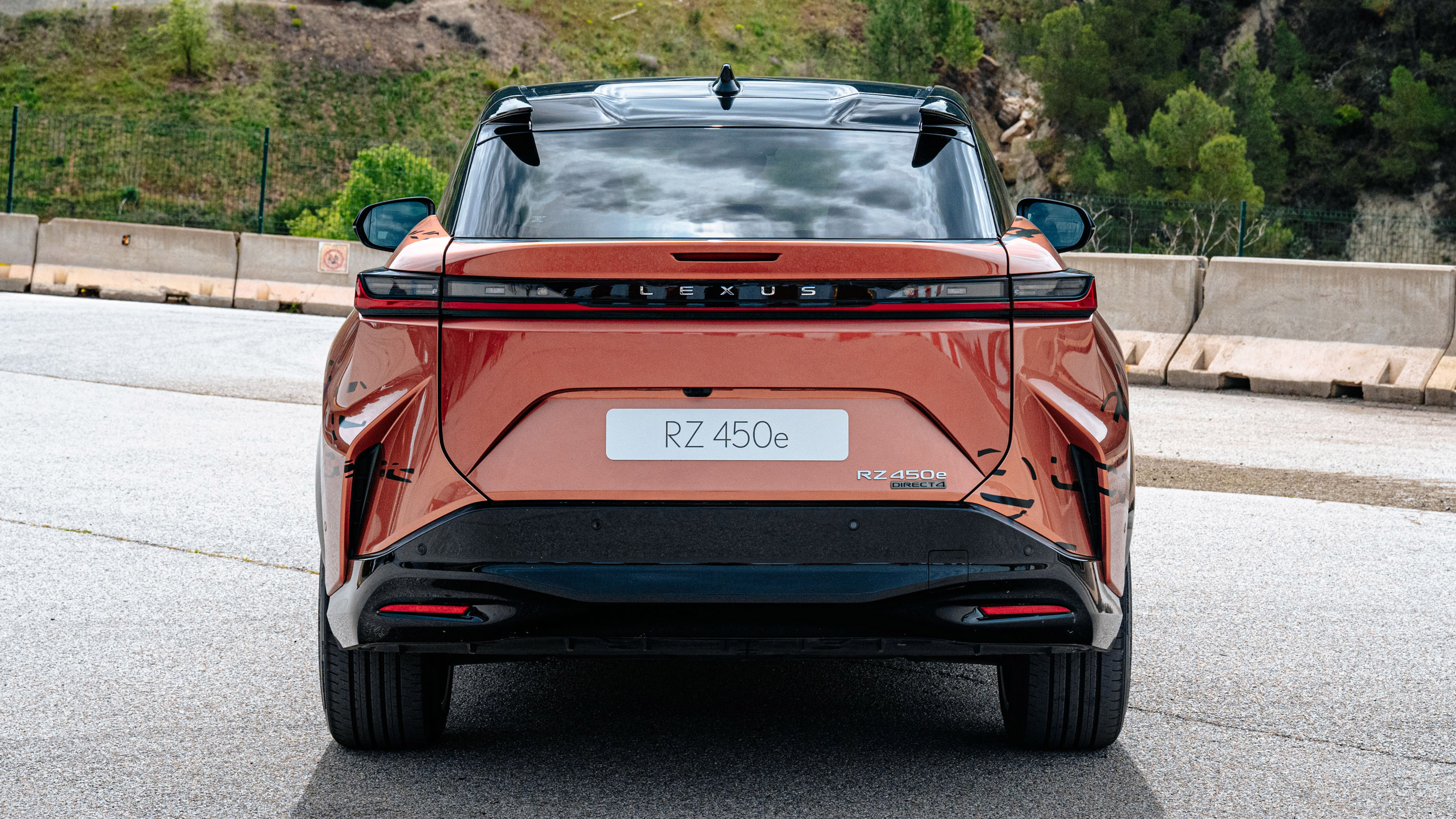Lexus RZ 450e prototype - full rear