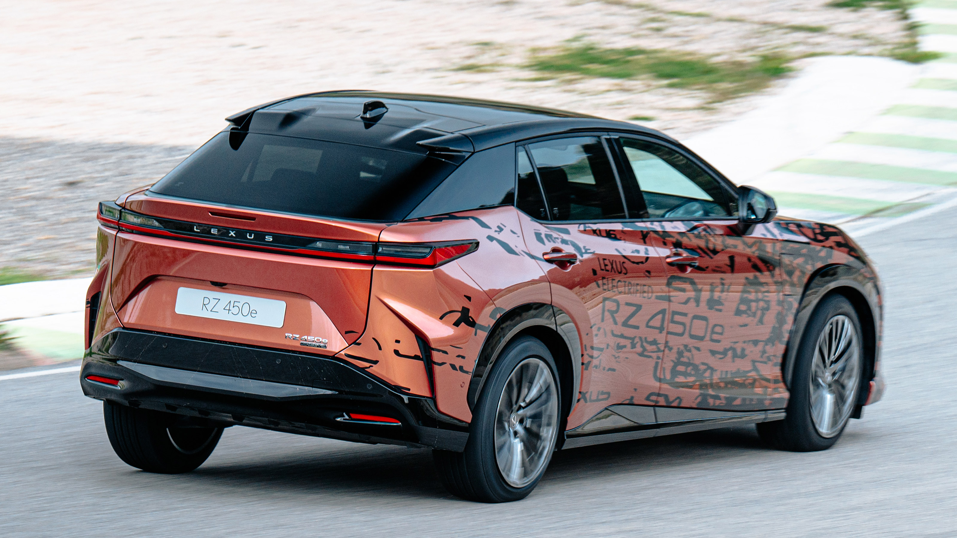 Lexus RZ 450e prototype - rear action
