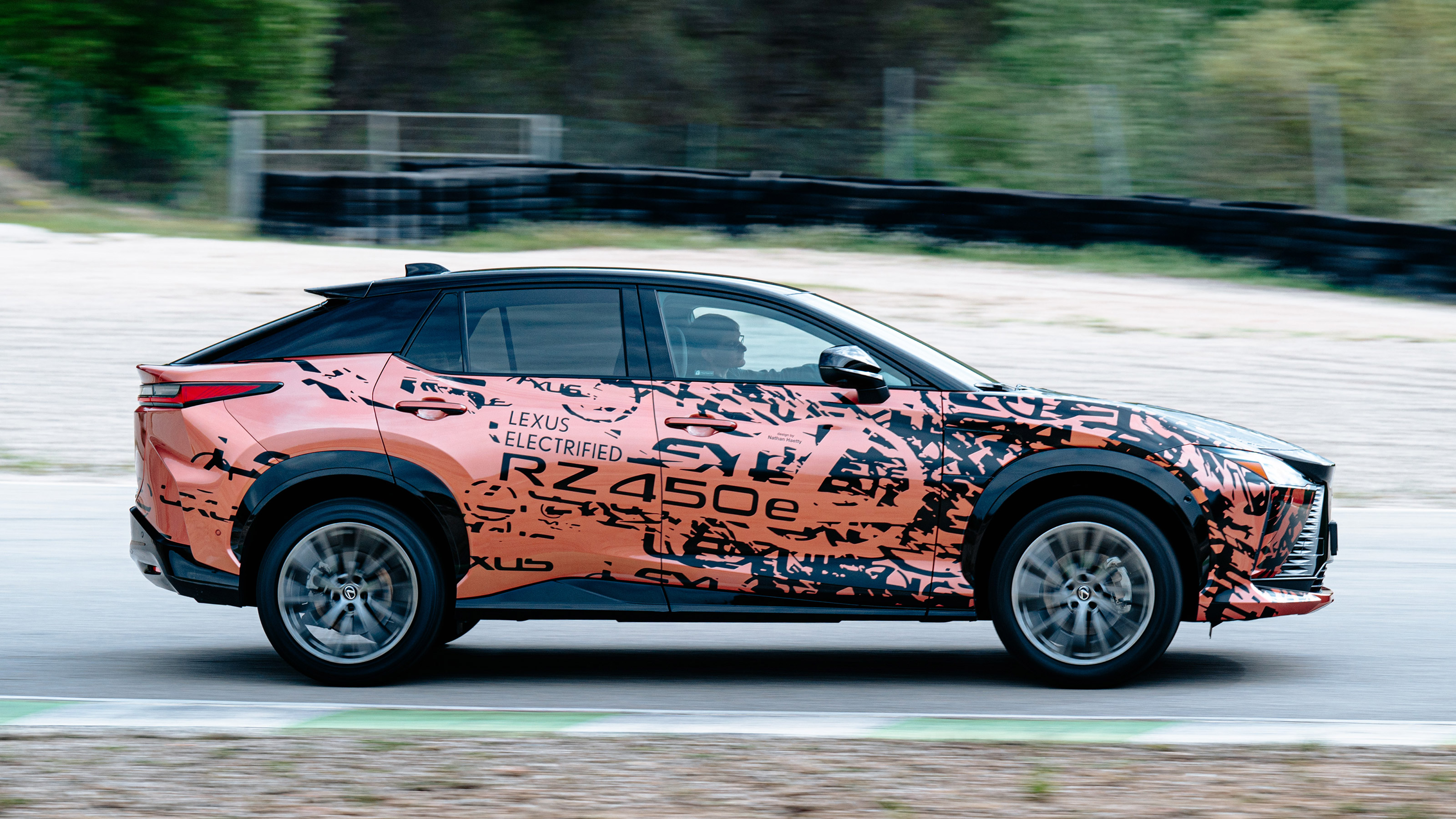 Lexus RZ 450e prototype - side