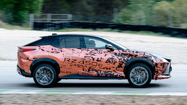 Lexus RZ 450e prototype - side