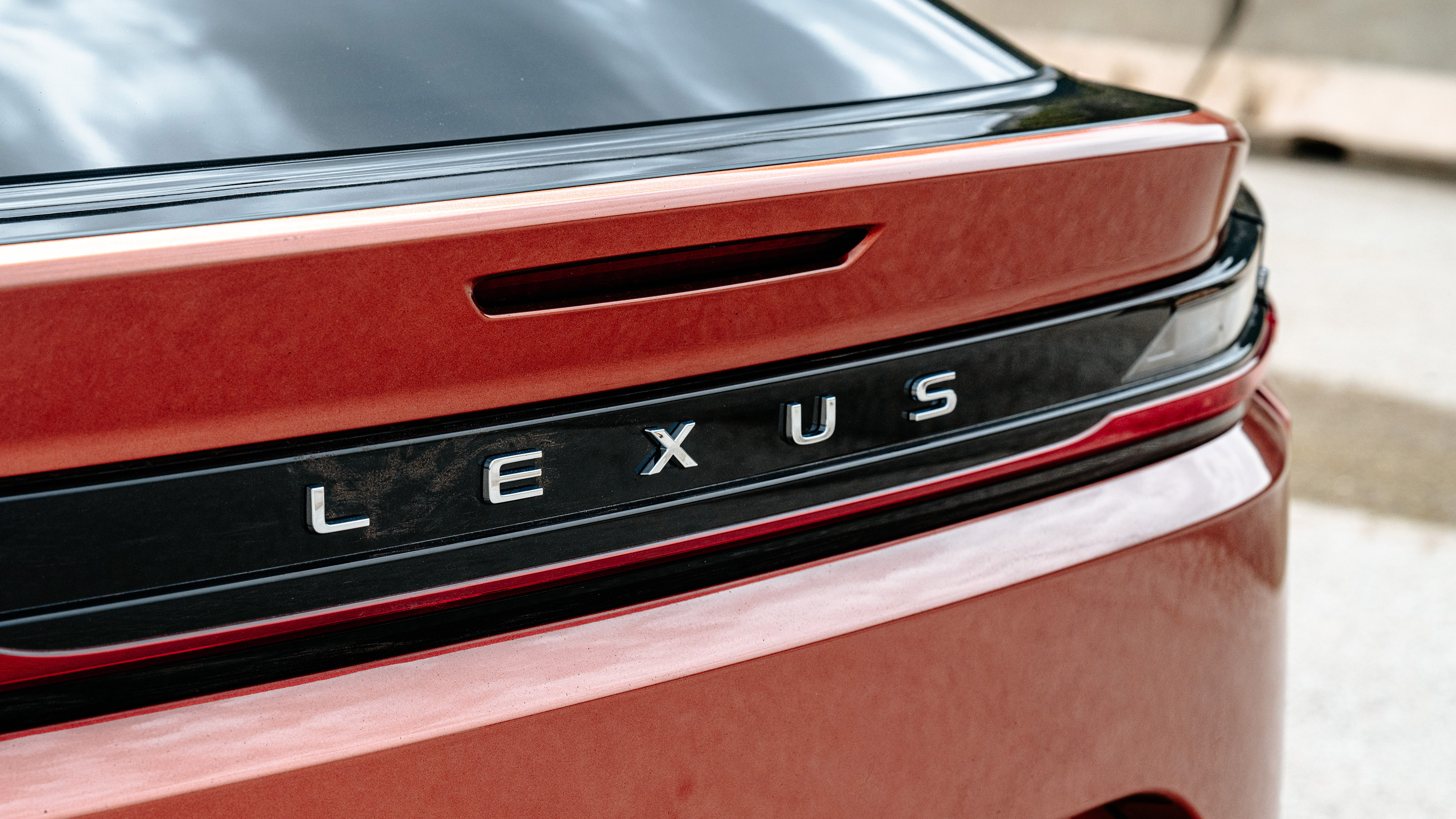 Lexus RZ 450e prototype - rear detail