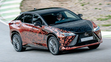 Lexus RZ 450e prototype - front action