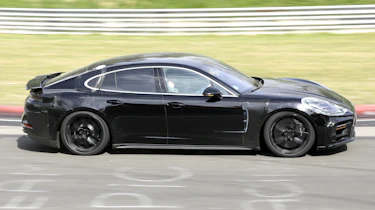 2024 Porsche Panamera spyshot - side tracking