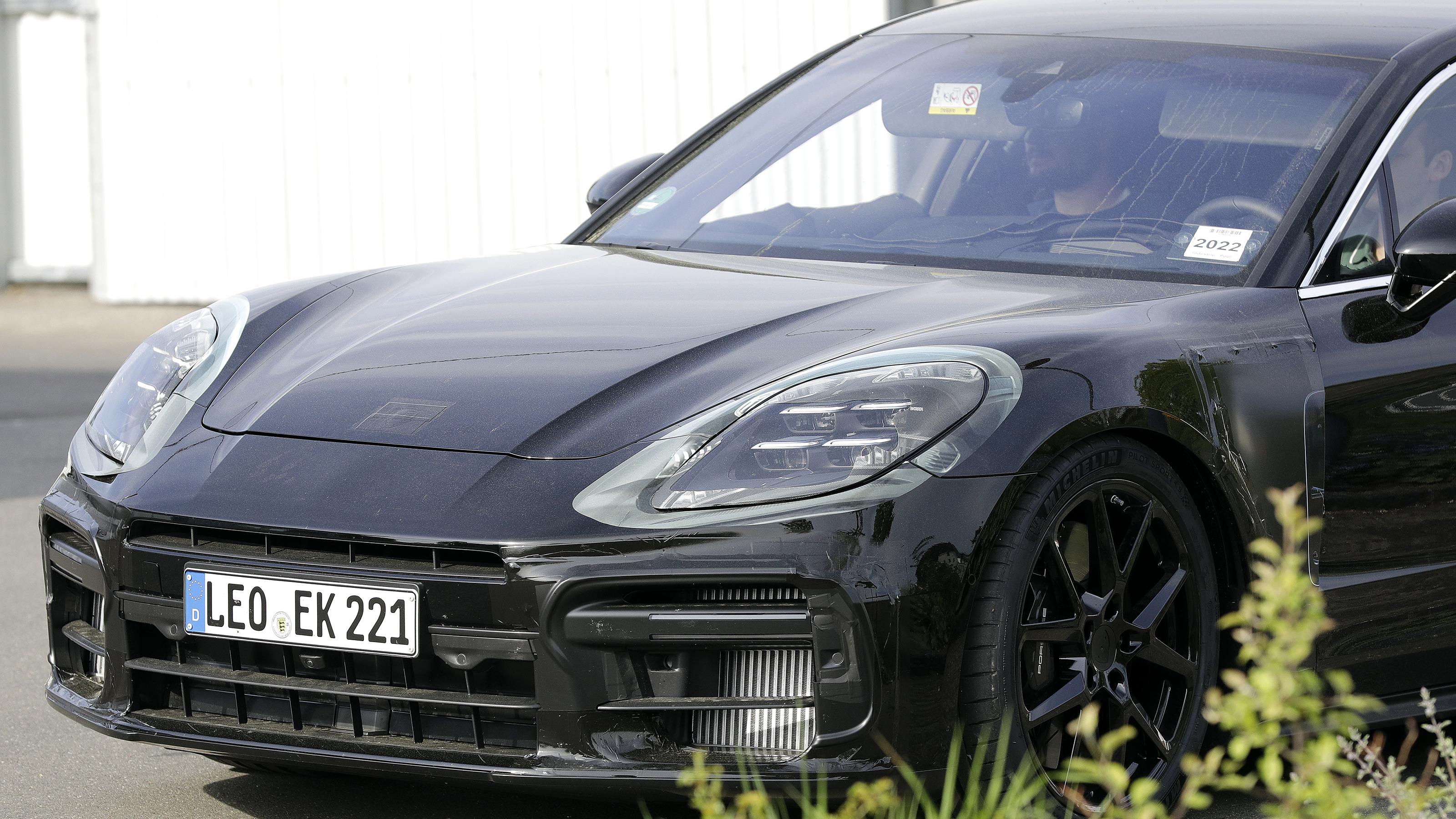 2024 Porsche Panamera spyshot - front quarter